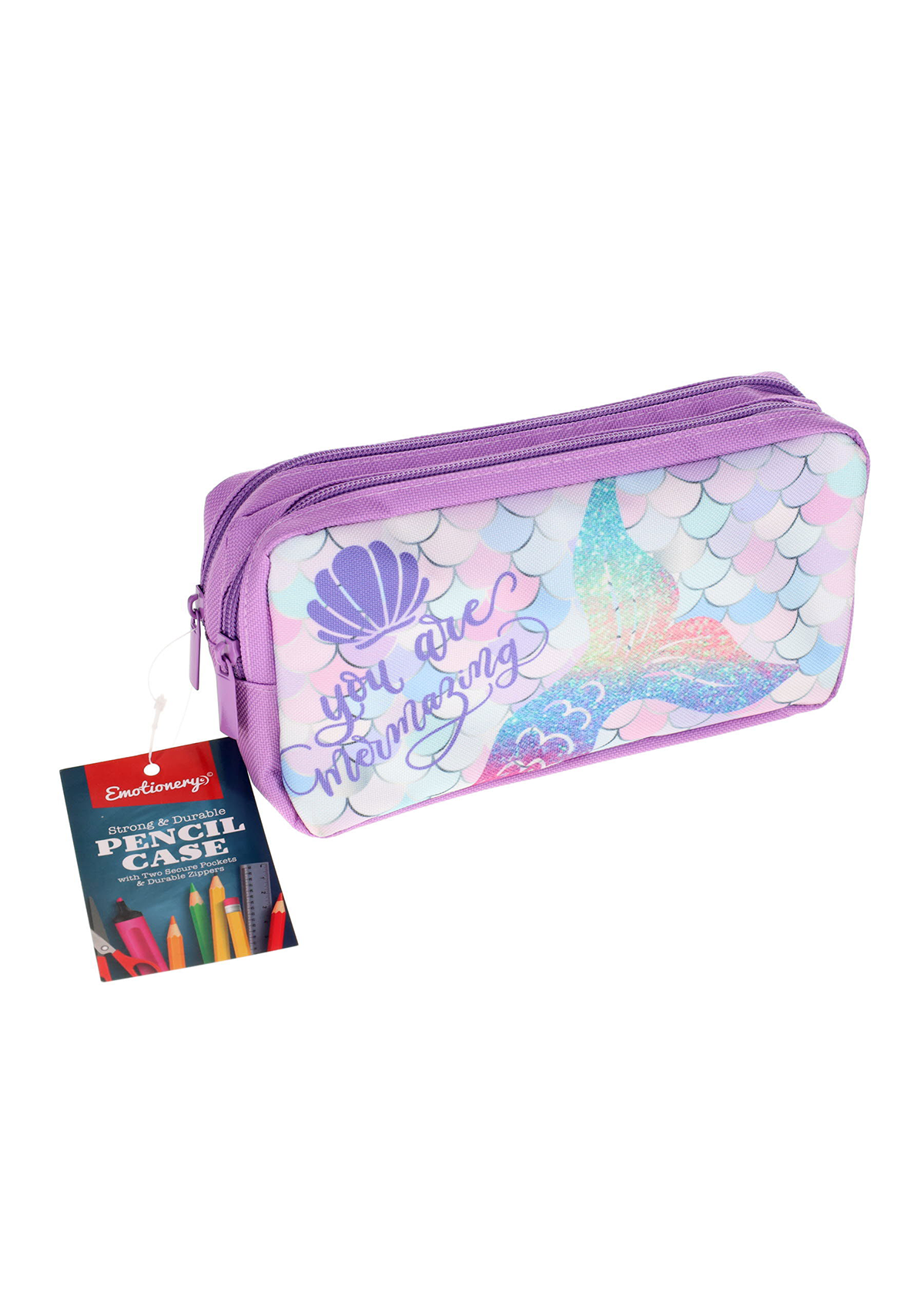 2 Pocket Pencil Case - Mermaid