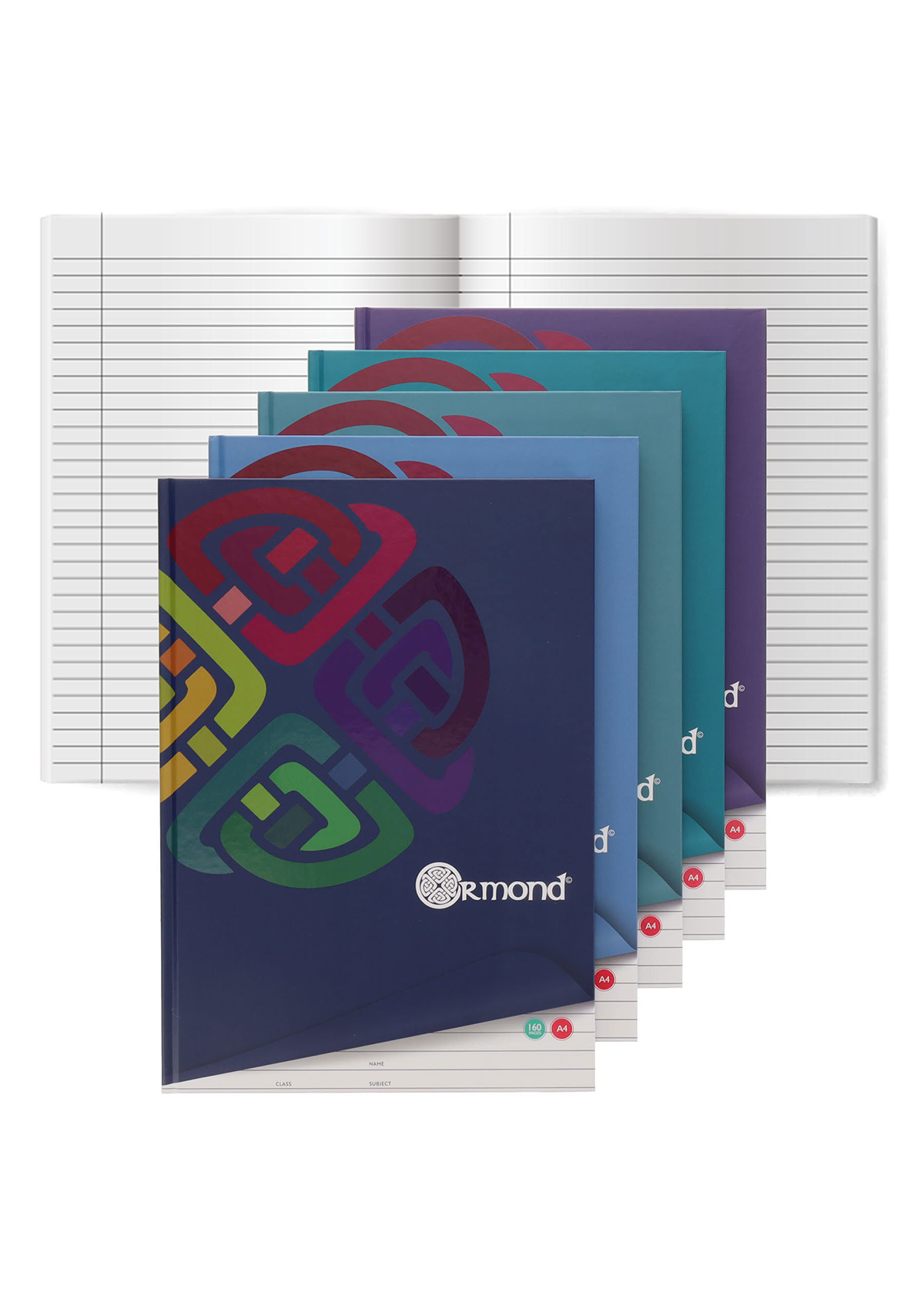 A4 160pg Hardback Notebook