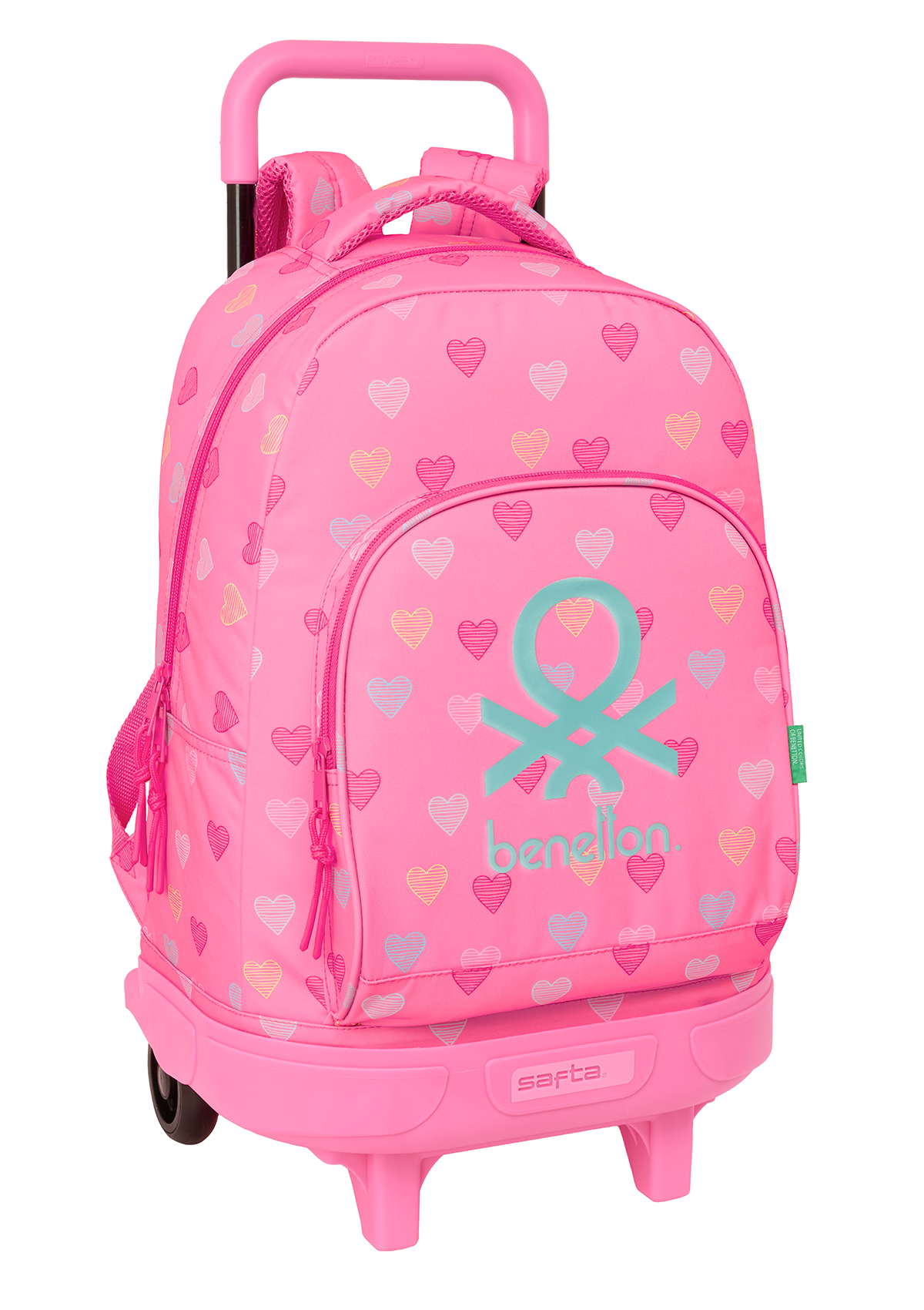 Benetton Hearts Large Backpack Wheeled