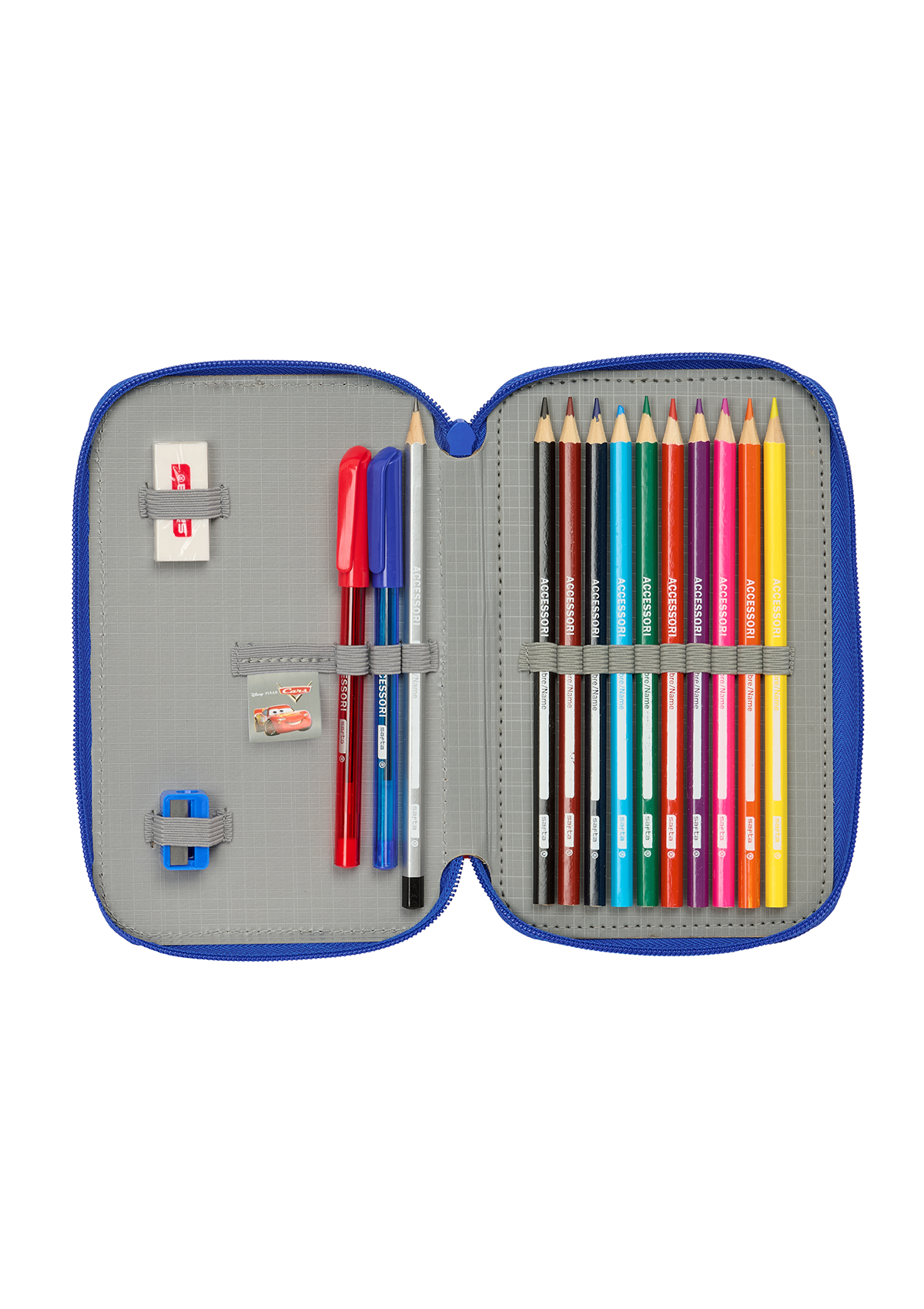 Disney Pixar Cars Small Triple 29pc Filled Pencil Case