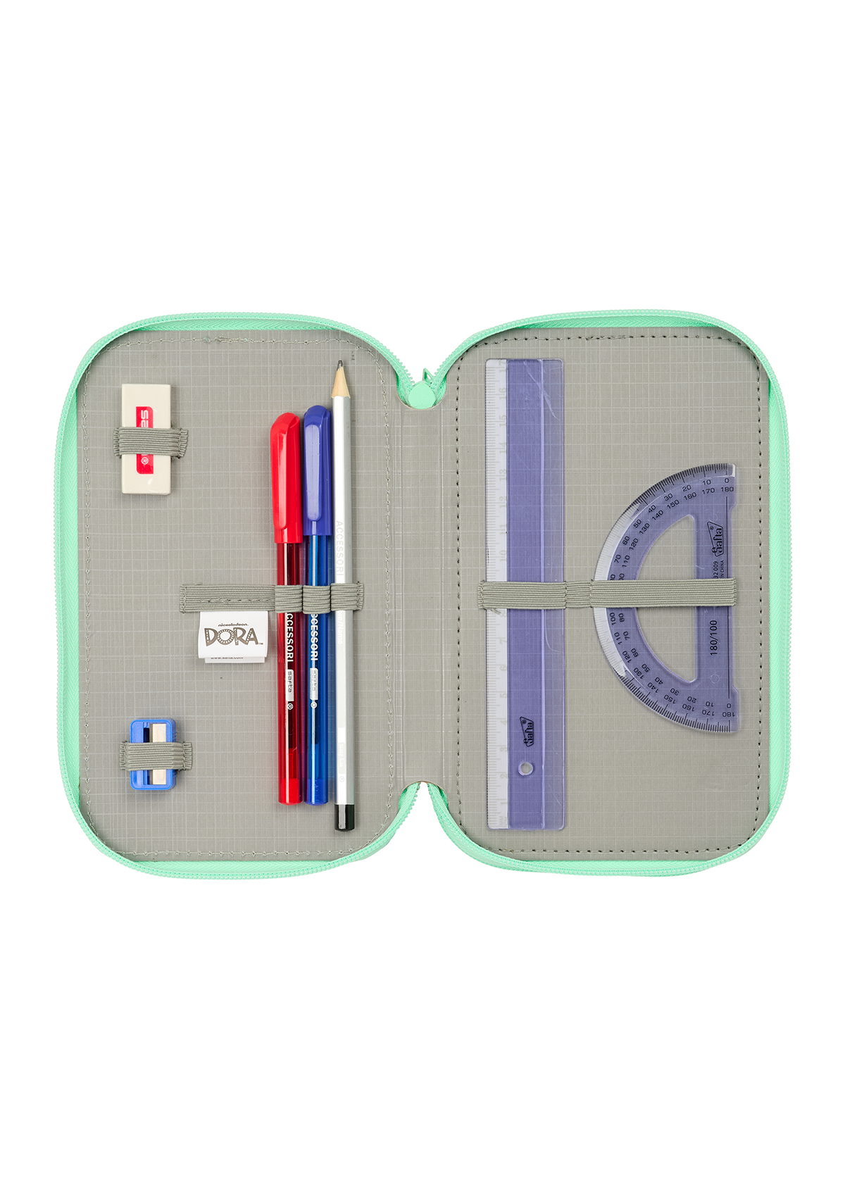Dora The Explorer Small Triple 37pc Filled Pencil Case