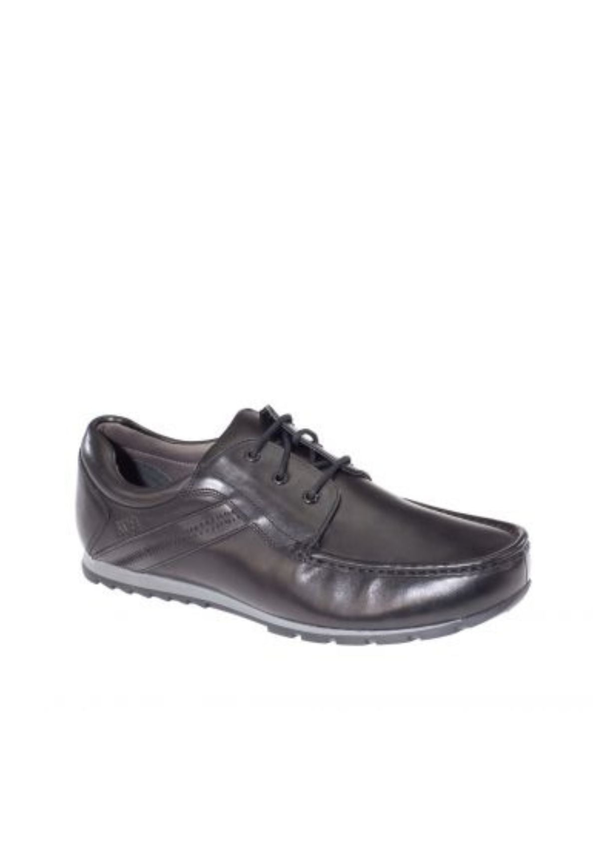 Dubarry Men Laced School Shoes Kagan Black Leather
