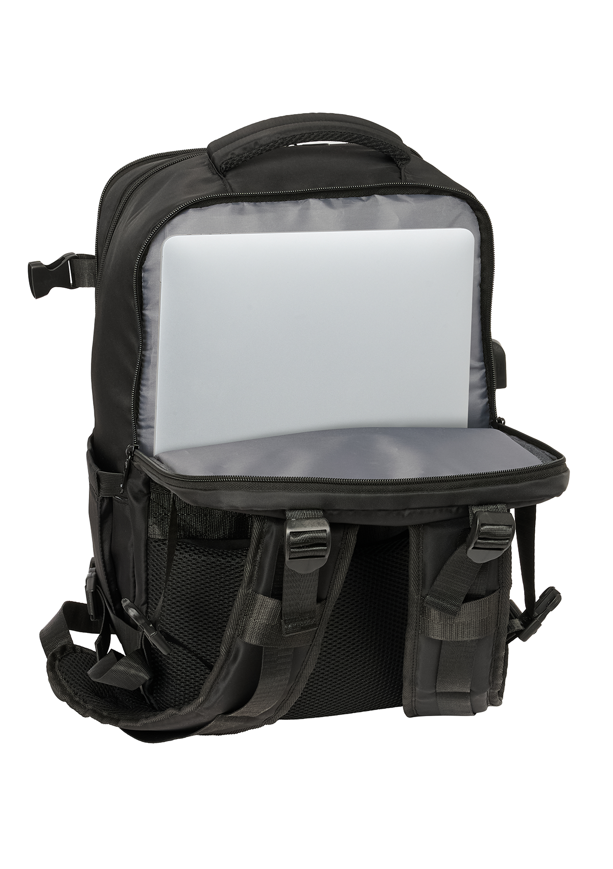 FC Real Madrid Black 15.6" Laptop Cabin Travel Backpack
