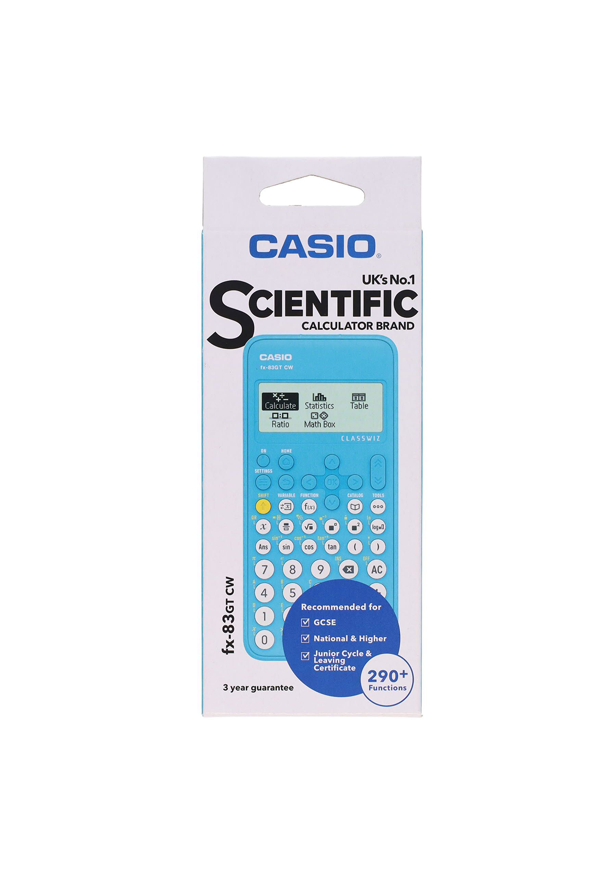 Fx-83Gtcw Scientific 290+ Functions Calculator - Blue