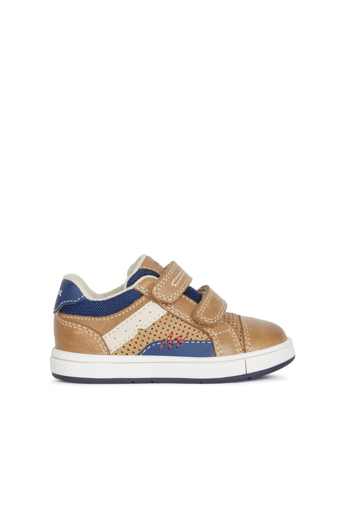 Geox Baby Boys Trainers TROTTOLA Caramel Navy side