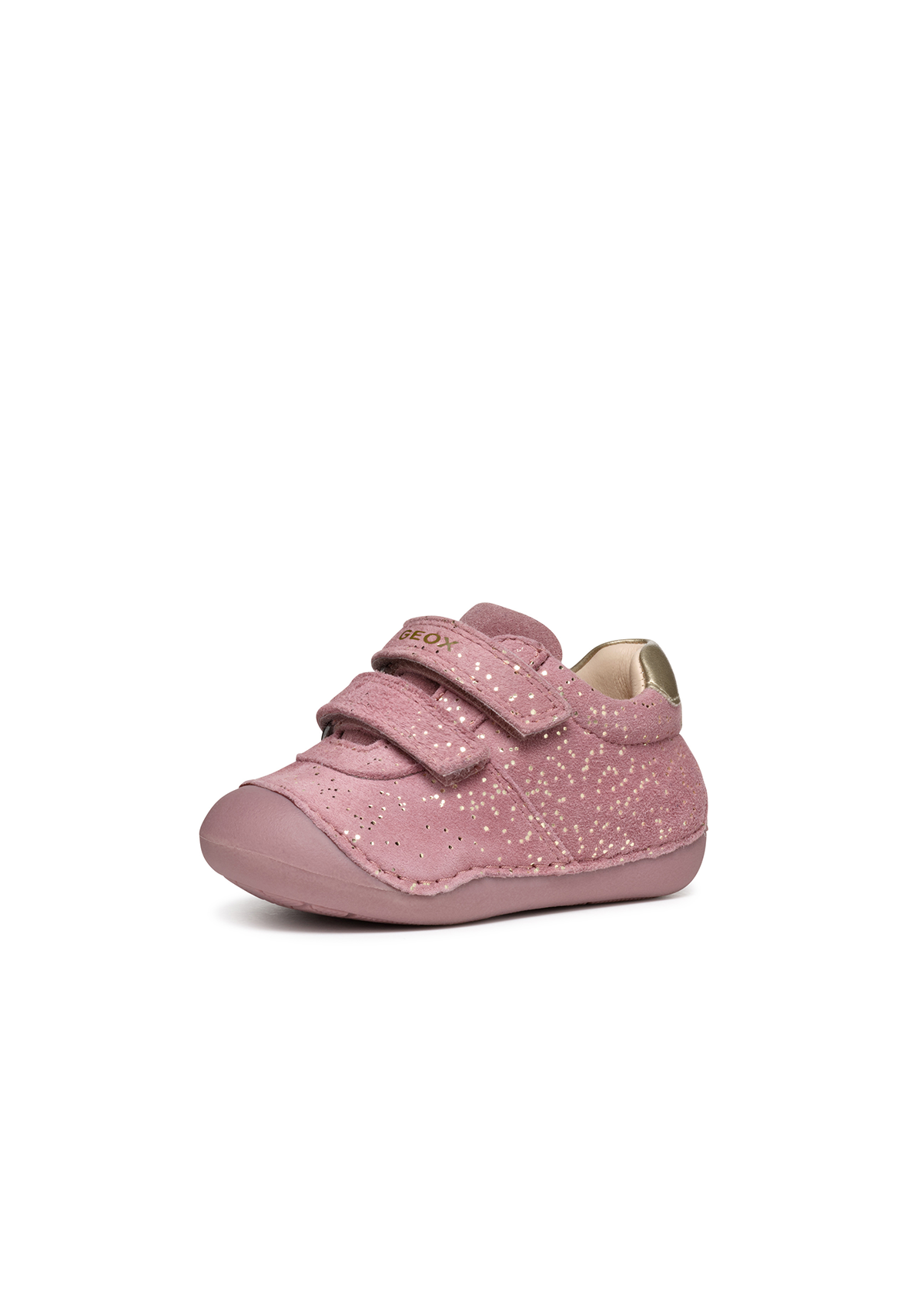 Geox Baby Girls Crawl TUTIM Velcro Shoe Pink Platinum