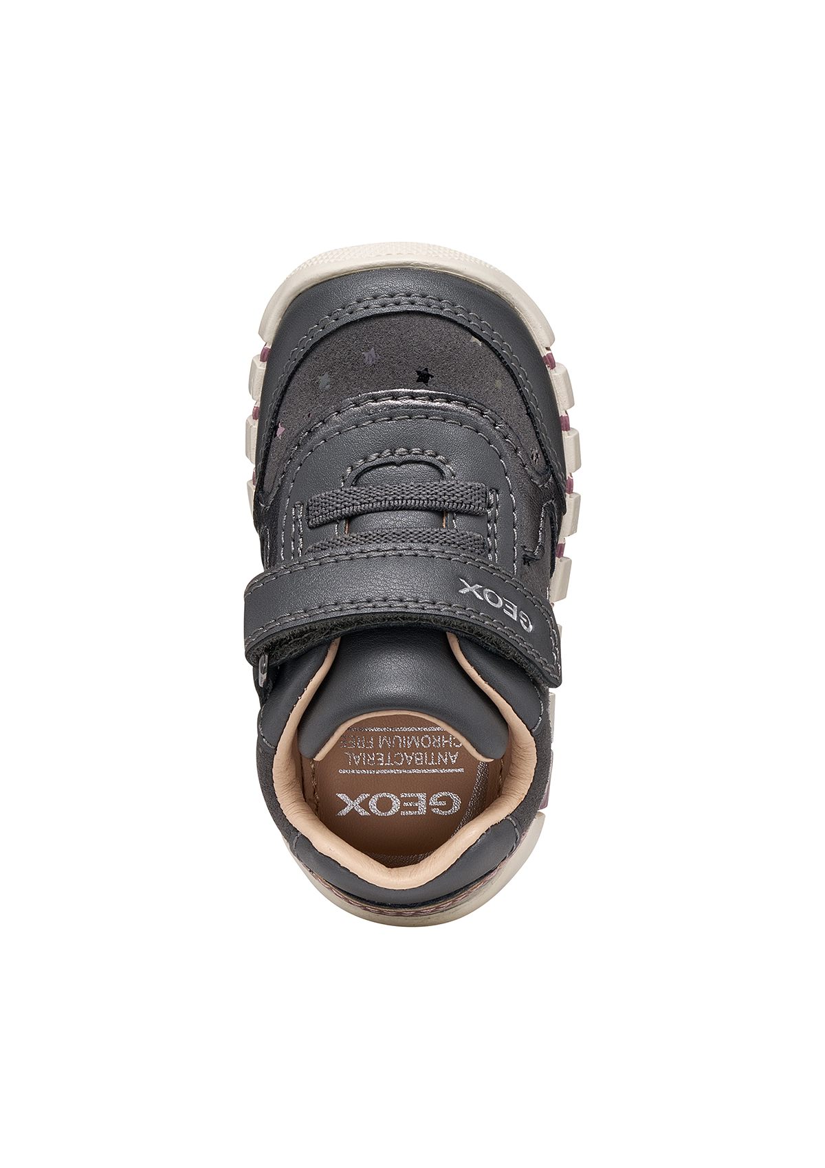 Geox Baby Girls Trainer IUPIDOO Dk Grey Silver