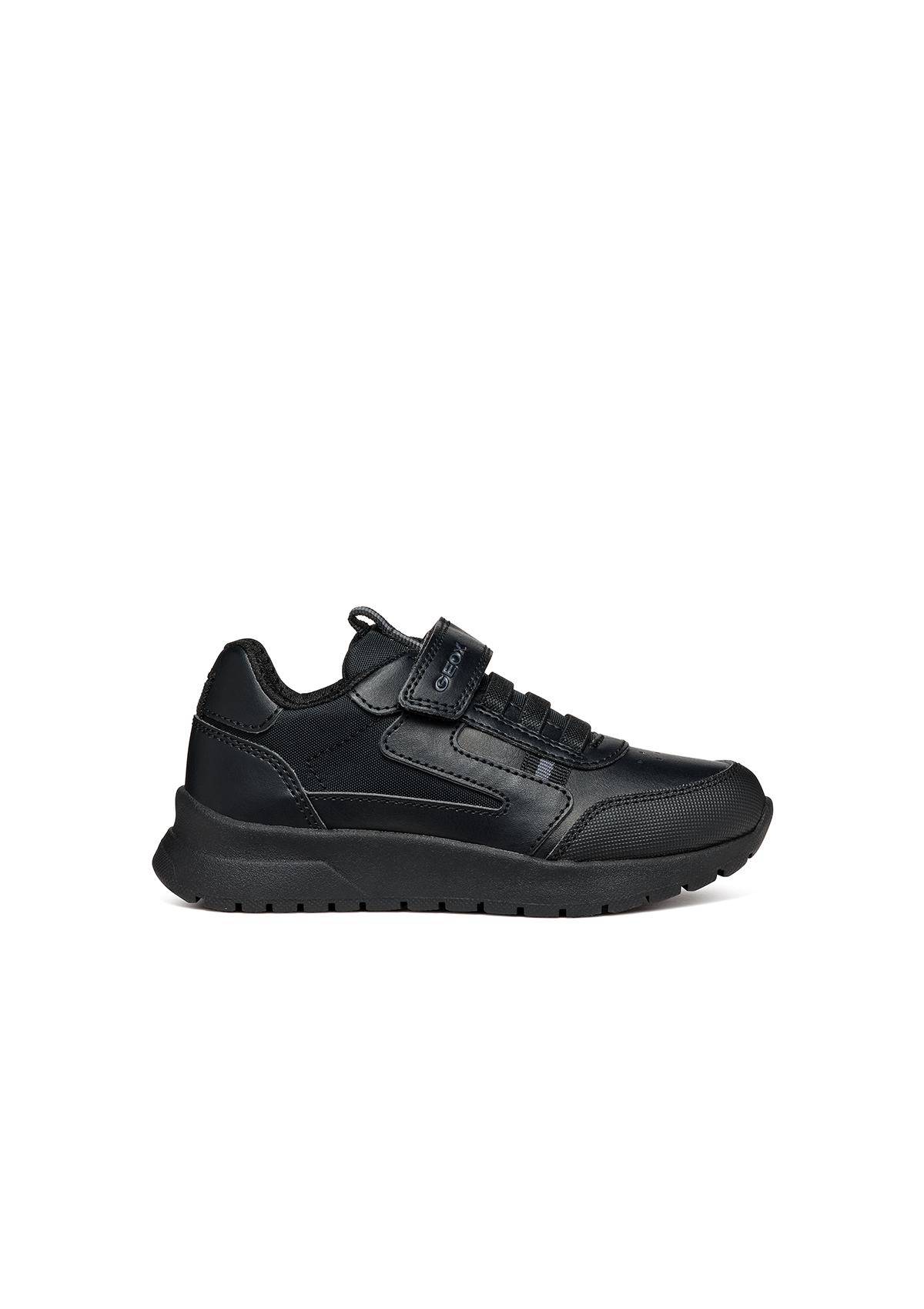 Geox Junior Boys Trainers BRIEZEE Black Leather