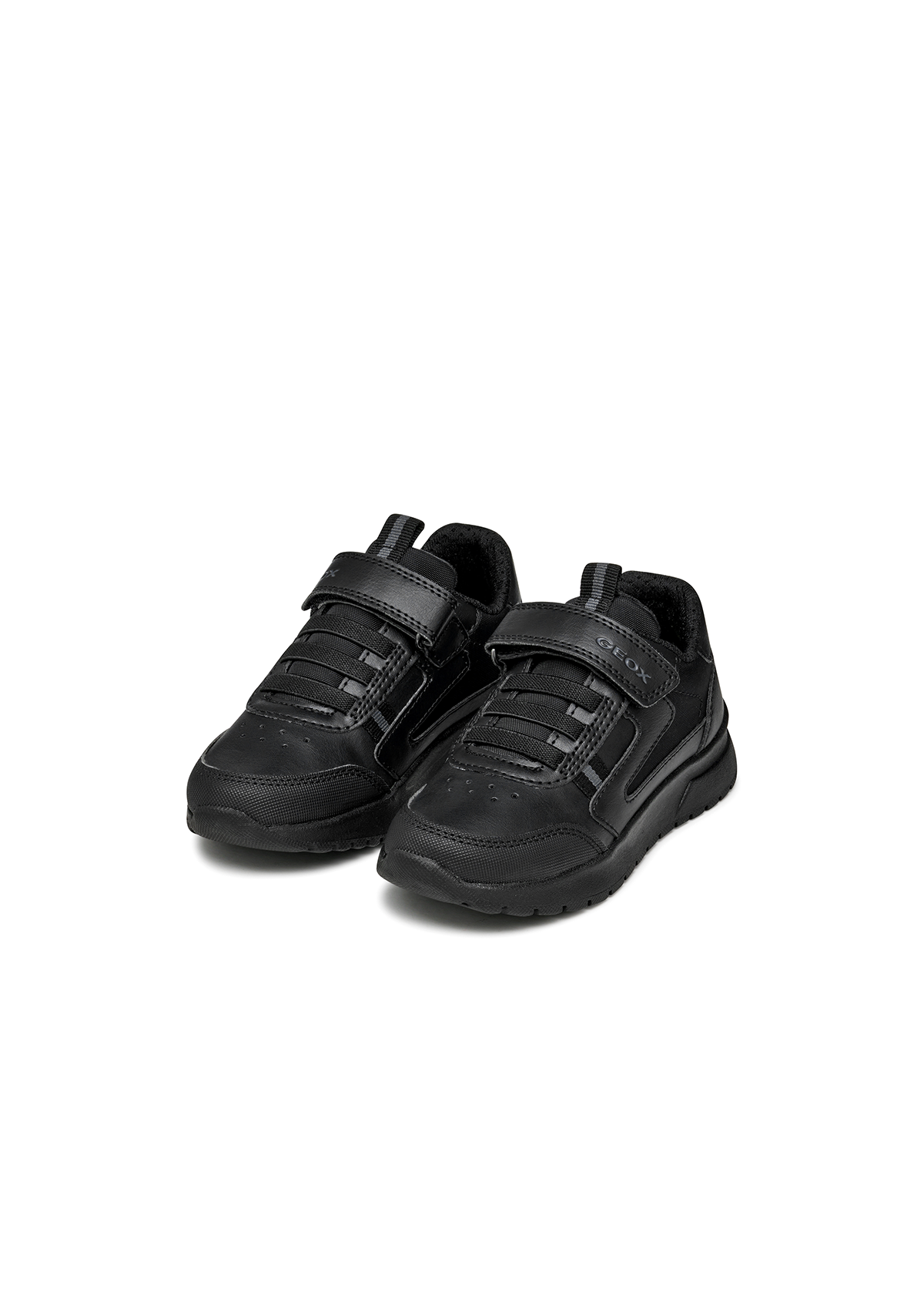 Geox Junior Boys Trainers BRIEZEE Black Leather