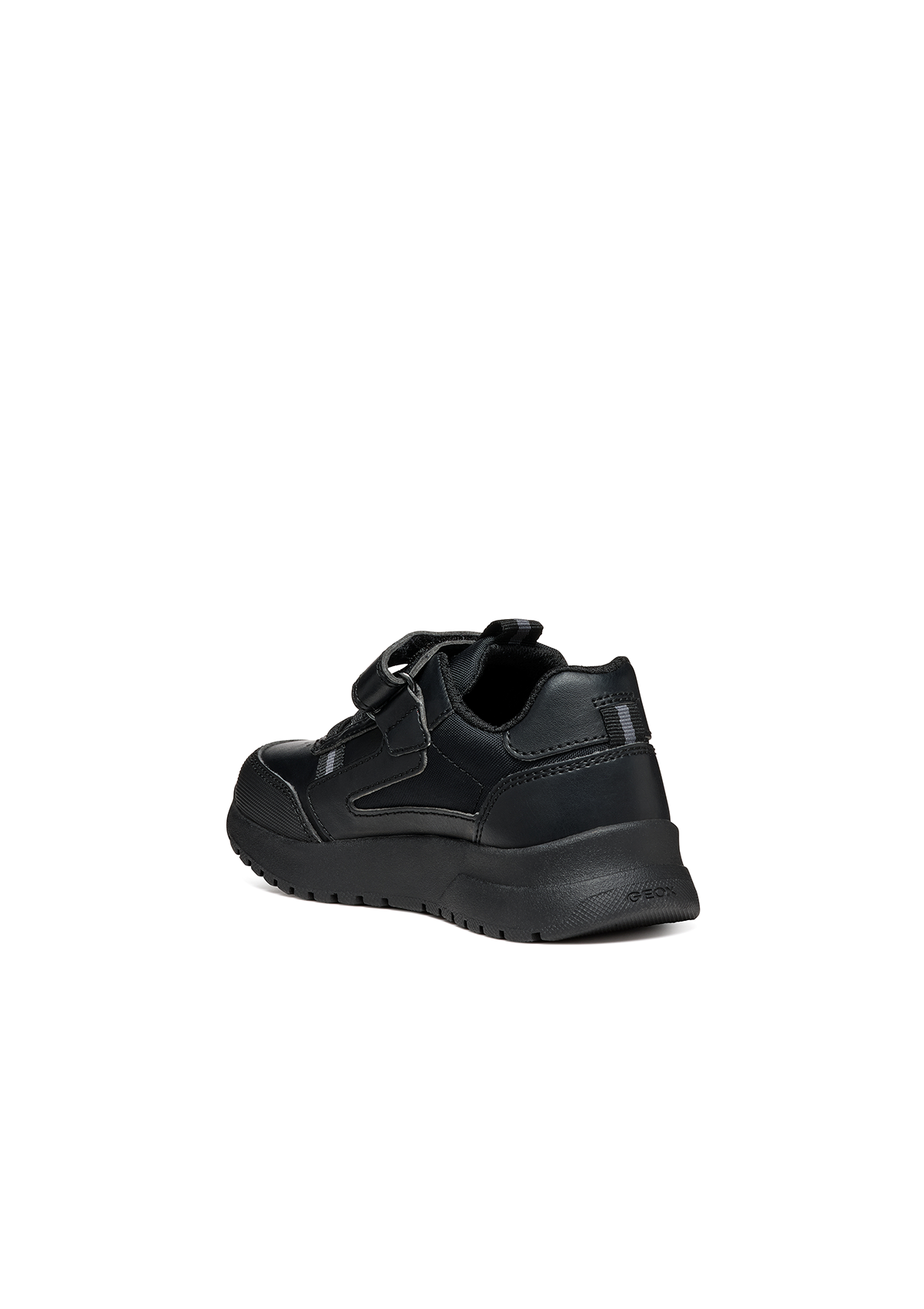 Geox Junior Boys Trainers BRIEZEE Black Leather