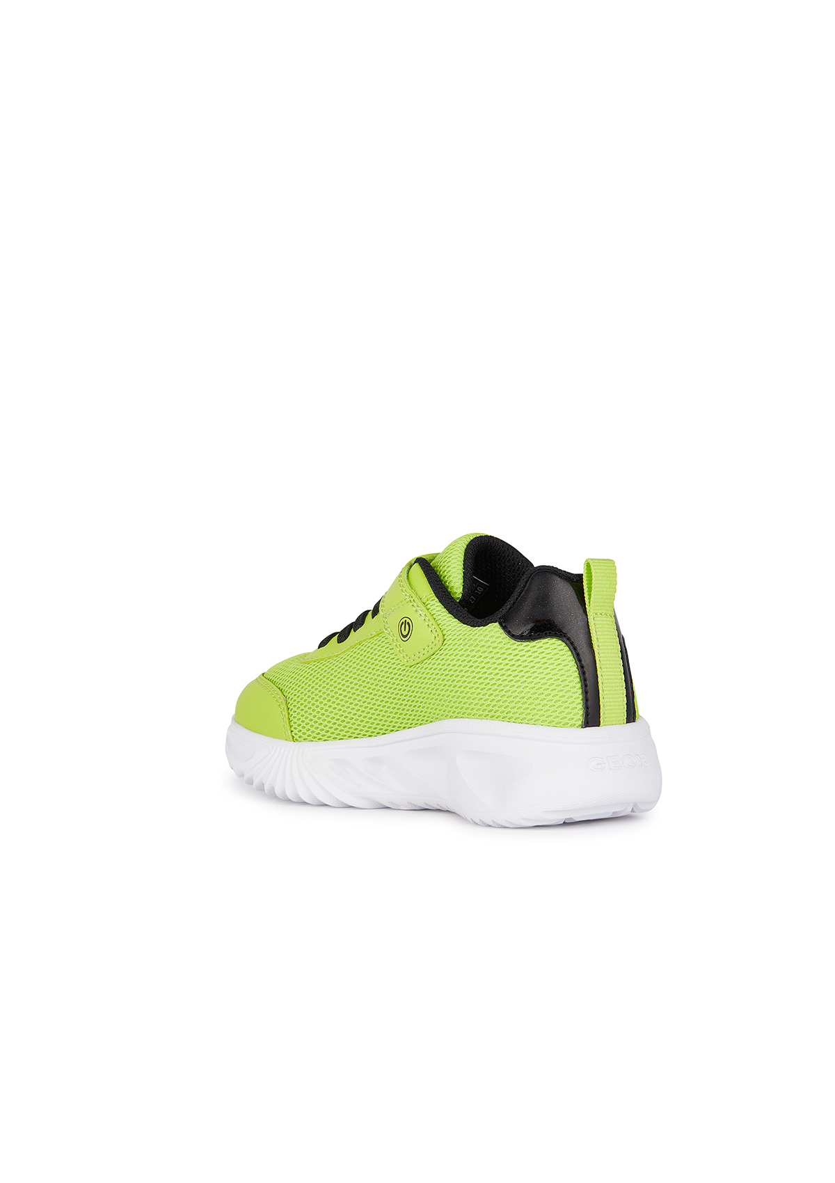 Geox Junior Boys Trainer ASSISTER Lights-Up Lime Black