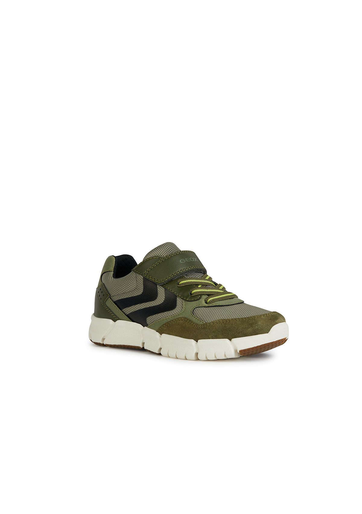 Geox Junior Boys Trainer FLEXYPER Military-Black