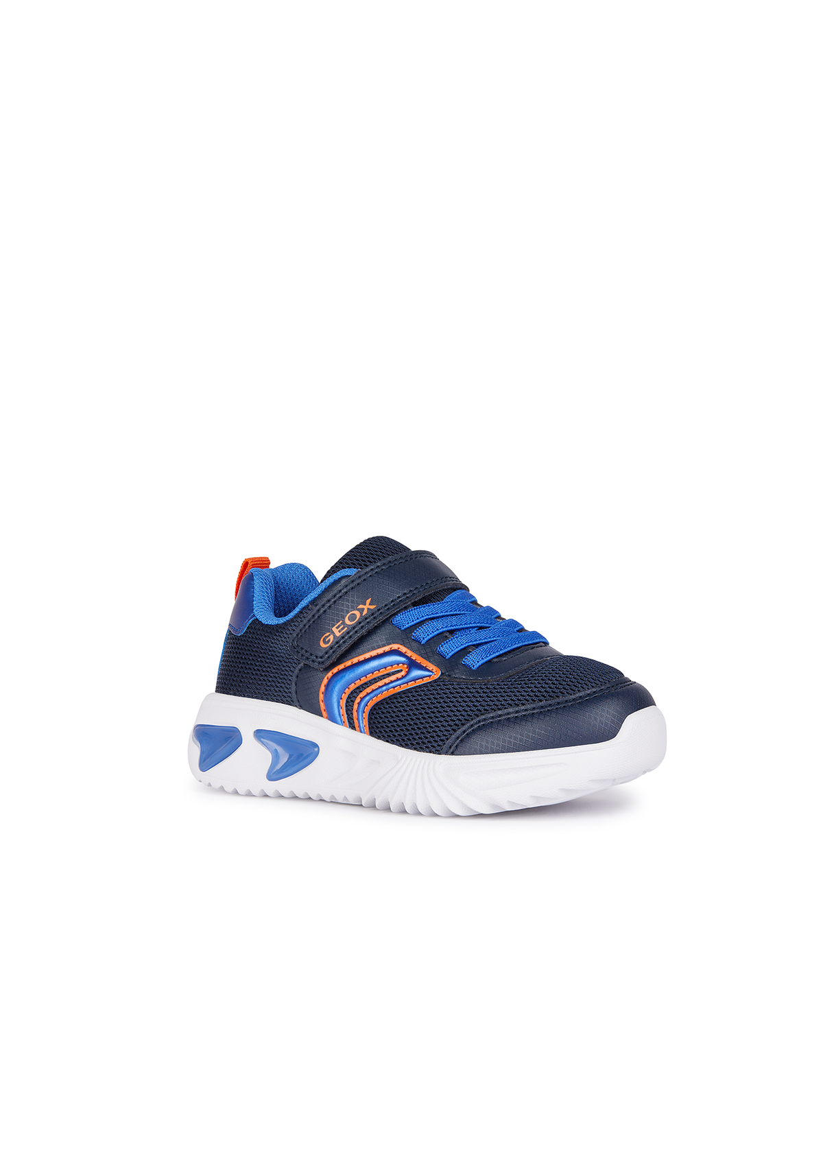 Geox Junior Boys Trainer ASSISTER Lights-Up Navy Royal