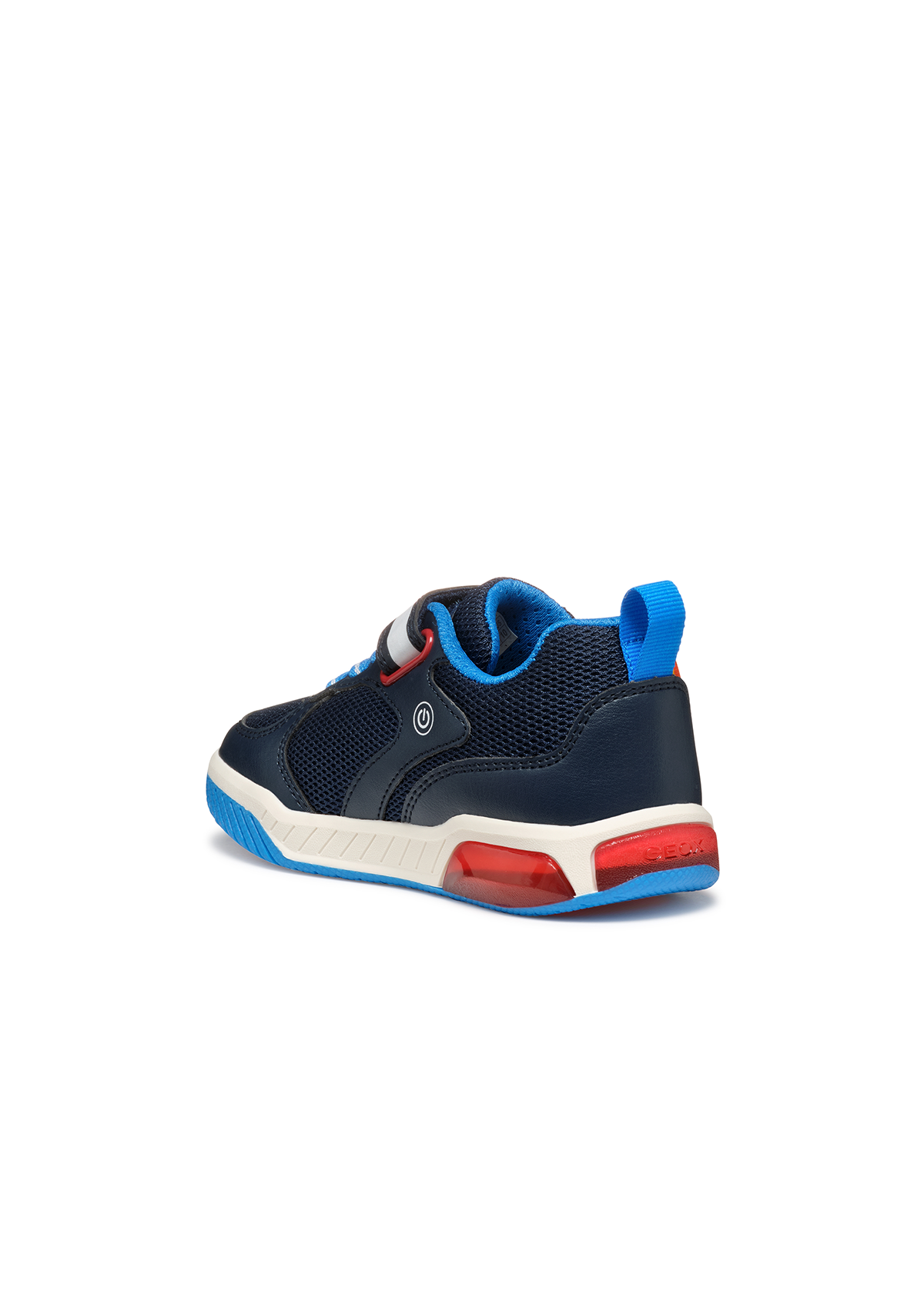 Geox Junior Boys Trainer INEK Lights-Up Navy-Lt Blue