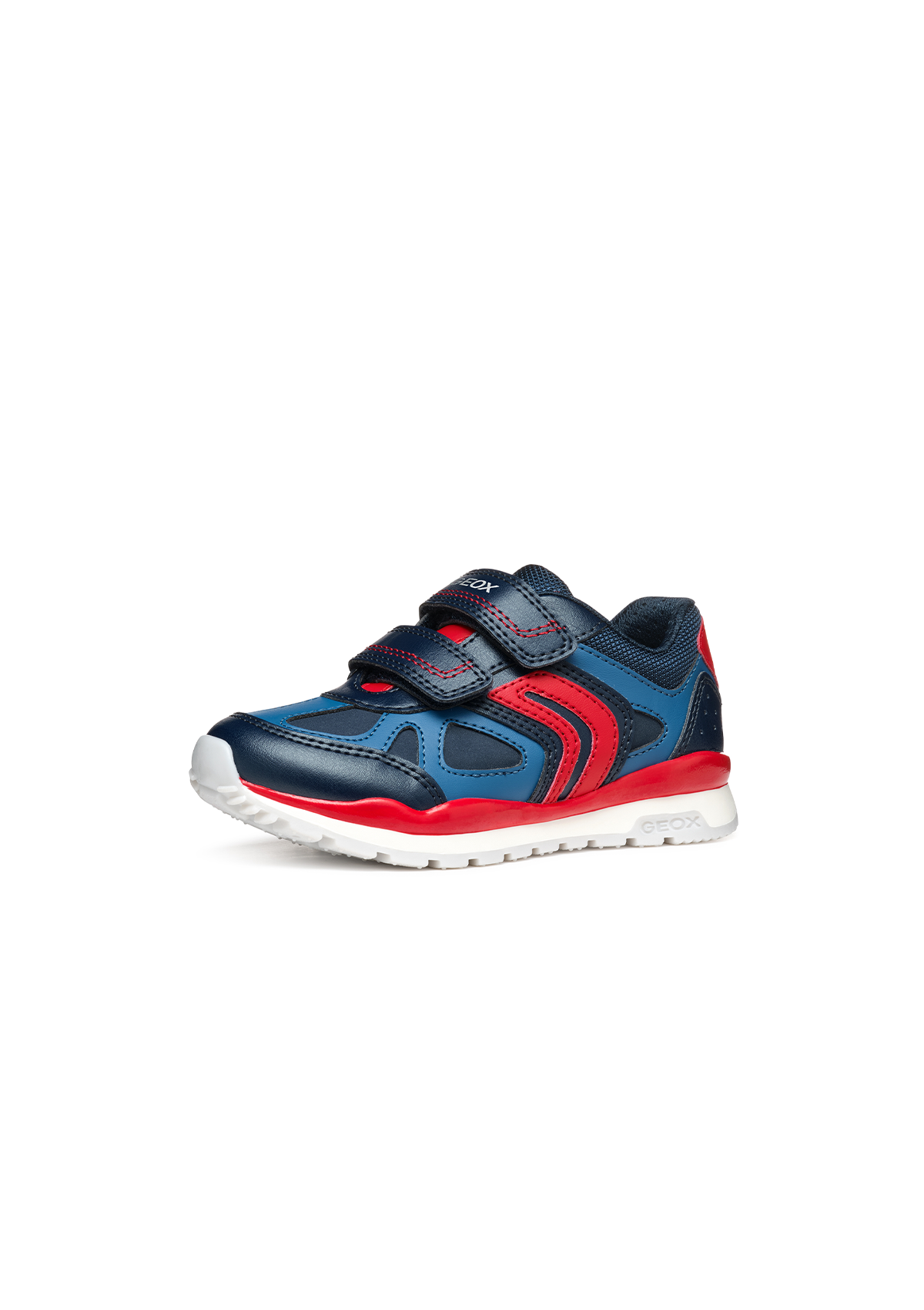 Geox Junior Boys Trainers PAVEL Navy-Red