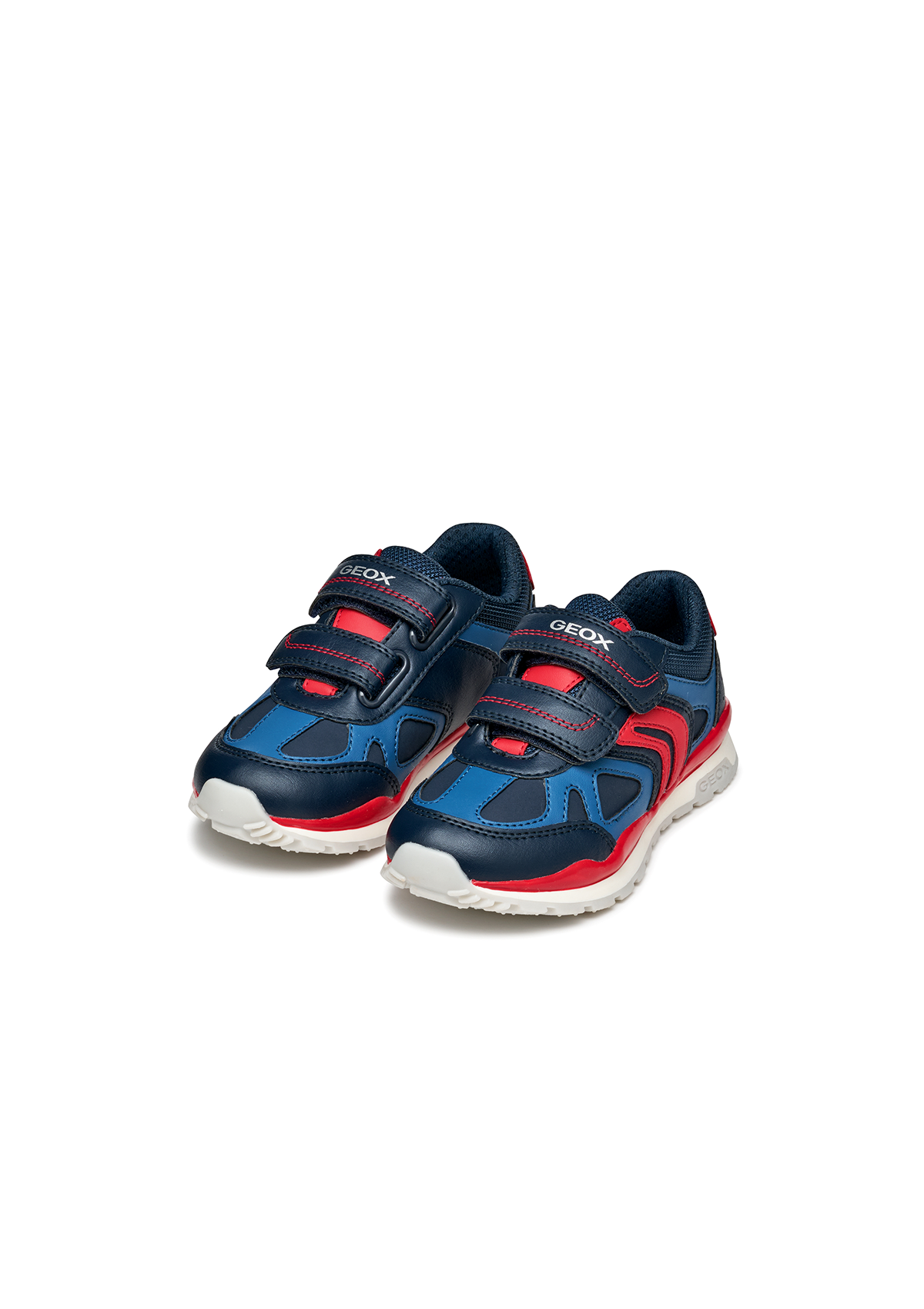 Geox Junior Boys Trainers PAVEL Navy-Red