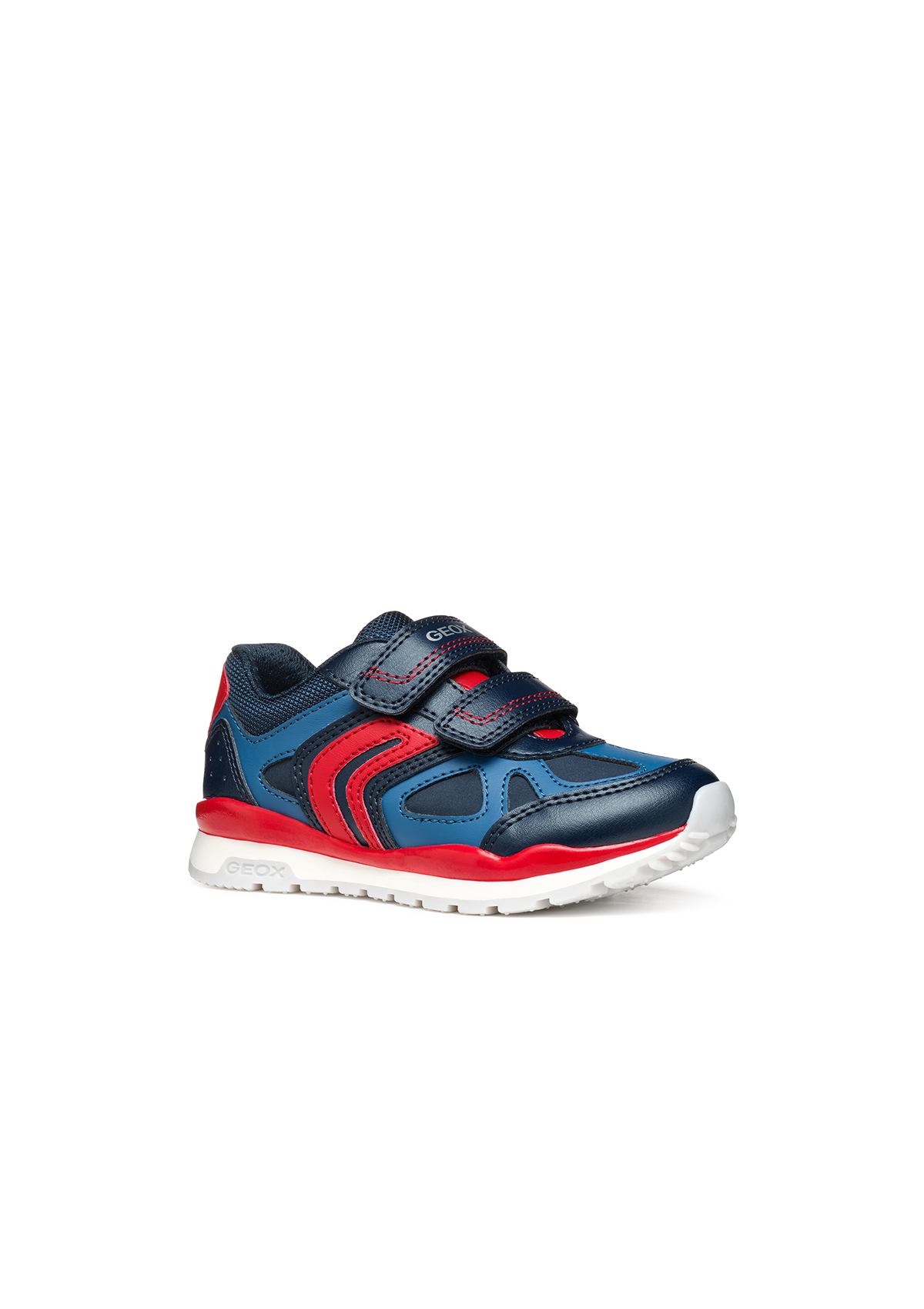 Geox Junior Boys Trainers PAVEL Navy-Red