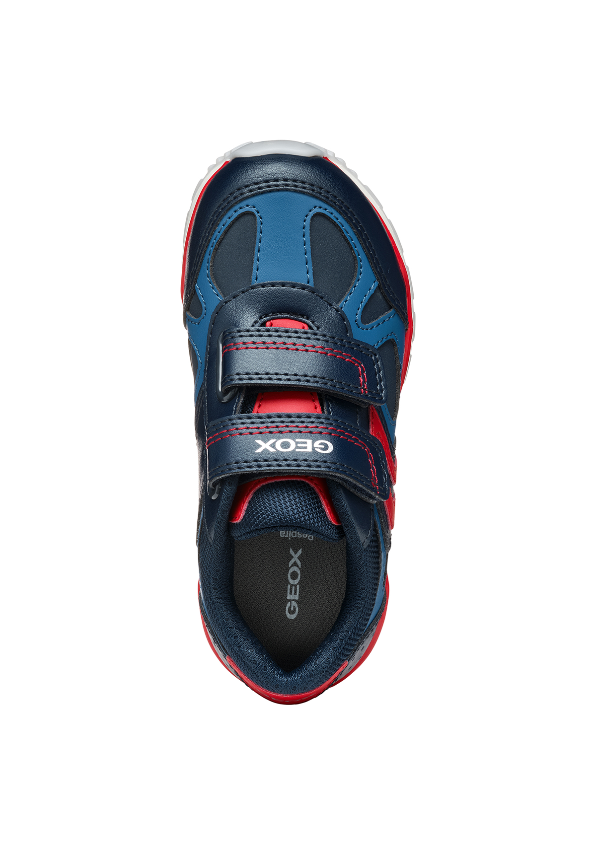 Geox Junior Boys Trainers PAVEL Navy-Red