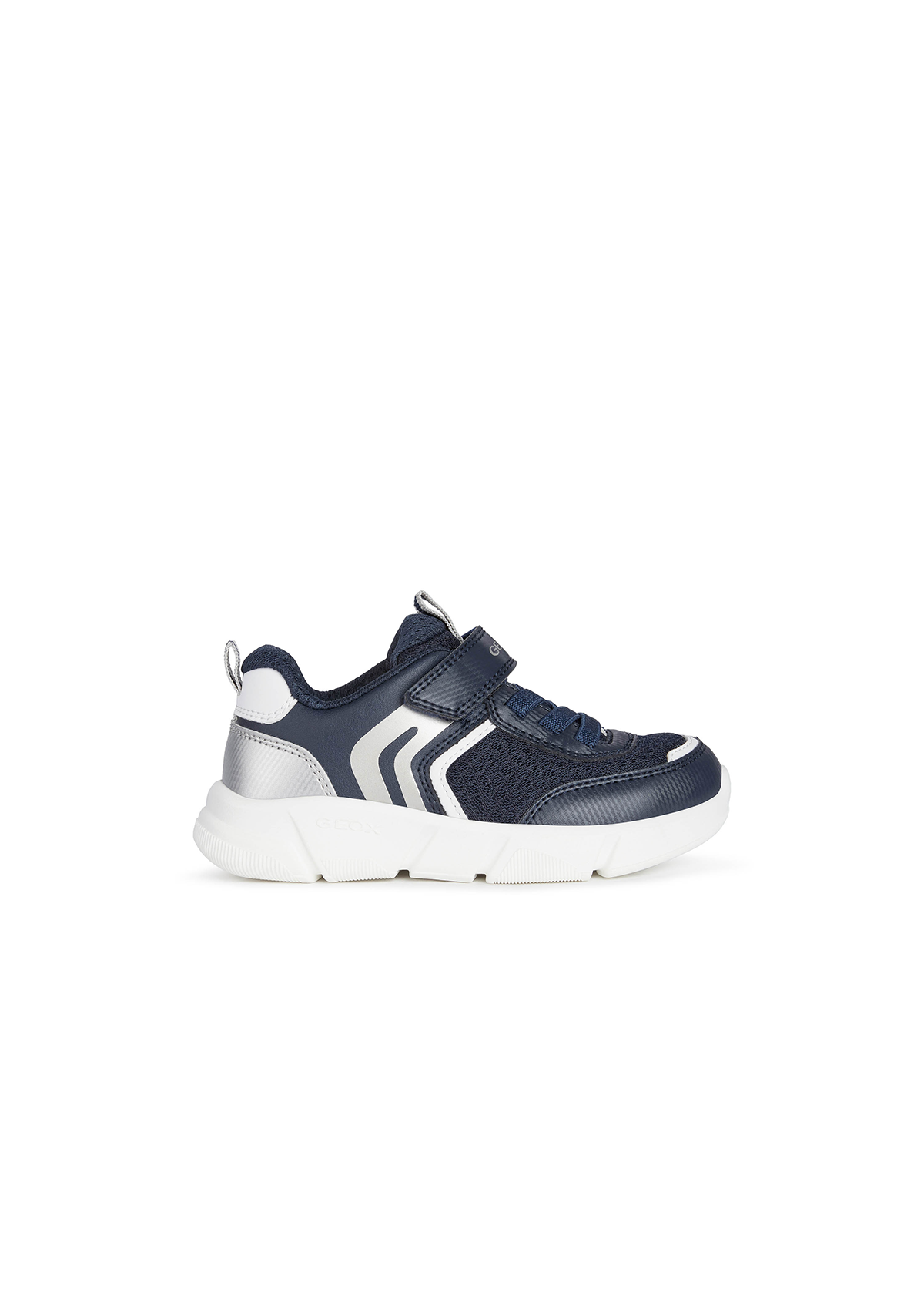 Geox Boys Trainers ARIL Navy Silver