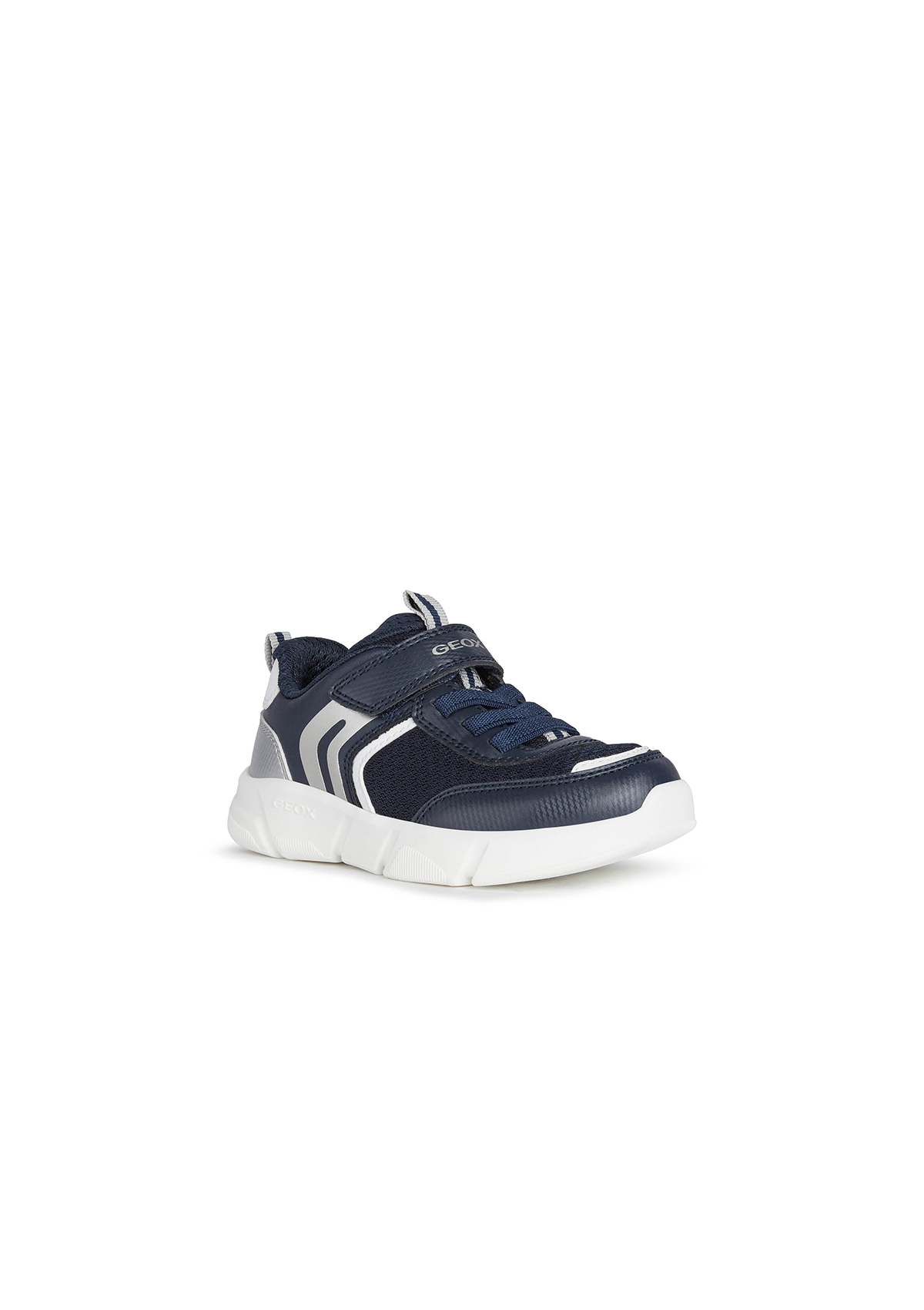 Geox Boys Trainers ARIL Navy Silver