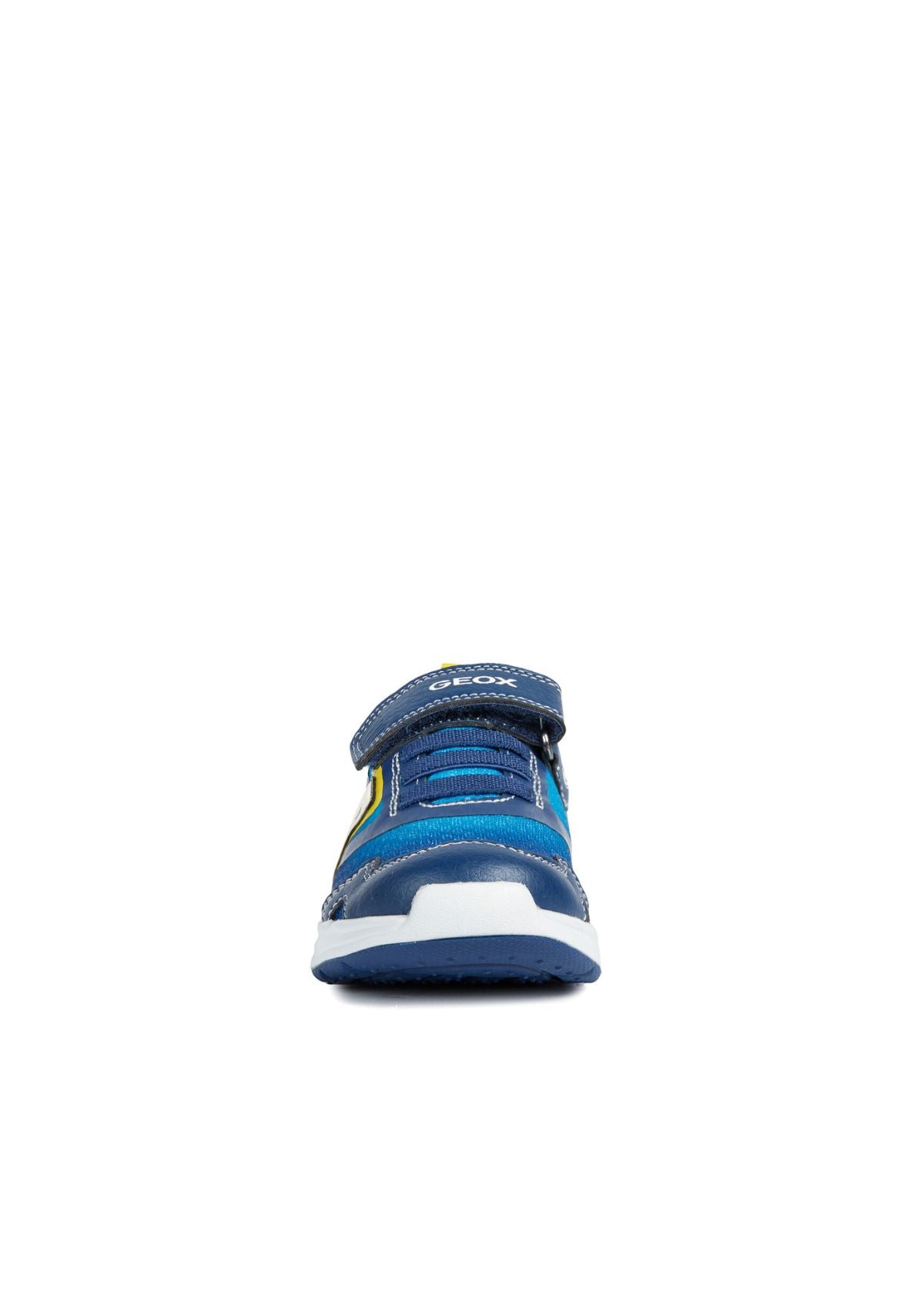 Geox Boys Trainers DAKIN Lights-Up Blue Lime front