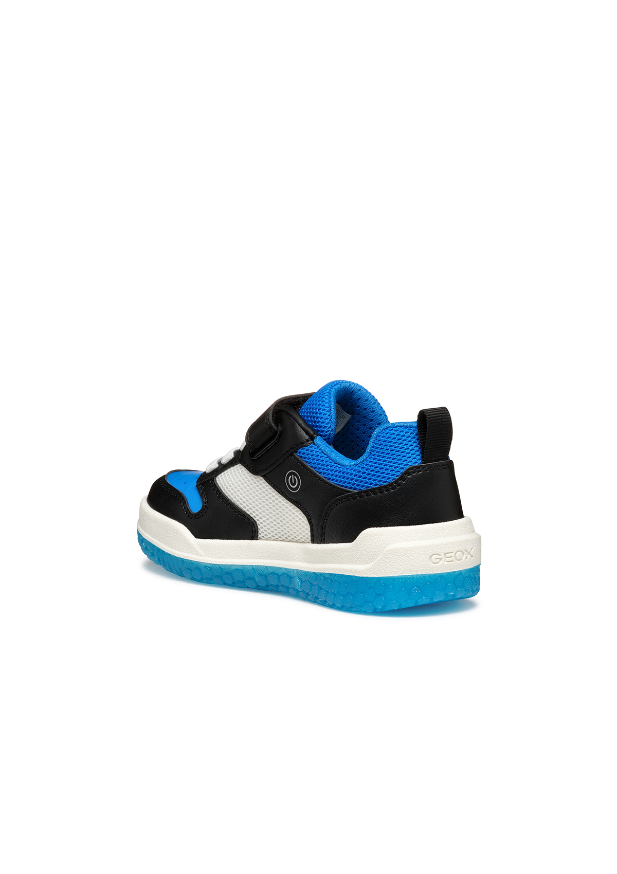 Geox Junior Boys Trainer BUZZERLIGHT Black-Lt Blue