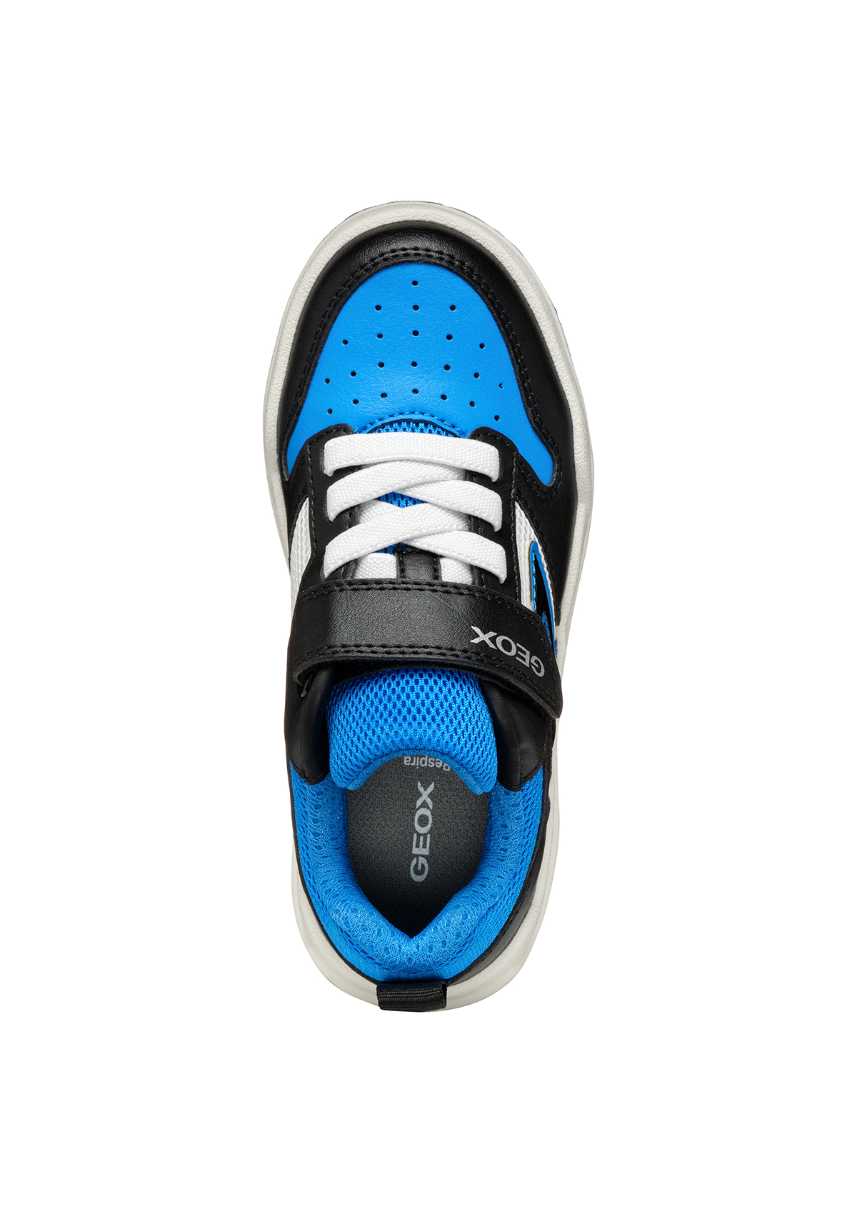 Geox Junior Boys Trainer BUZZERLIGHT Black-Lt Blue