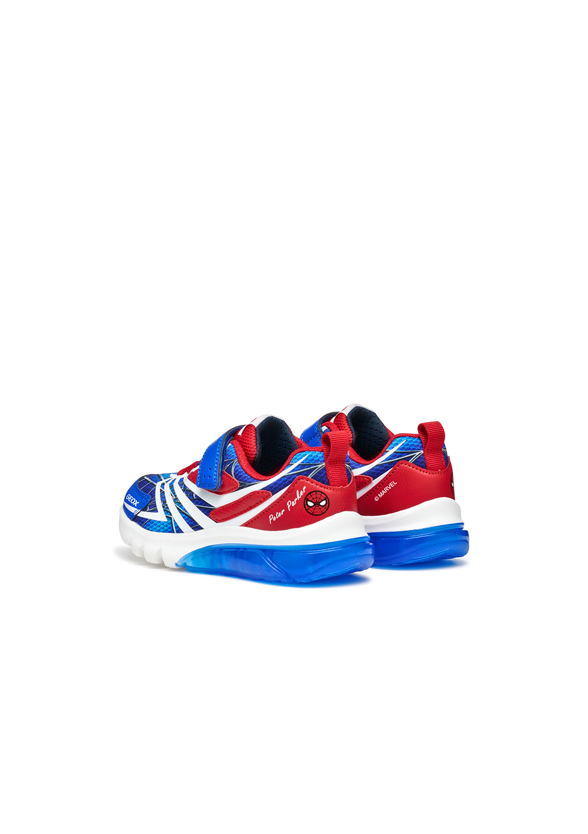Geox Junior Boys Trainer CIBERDRON Spiderman Royal-Red