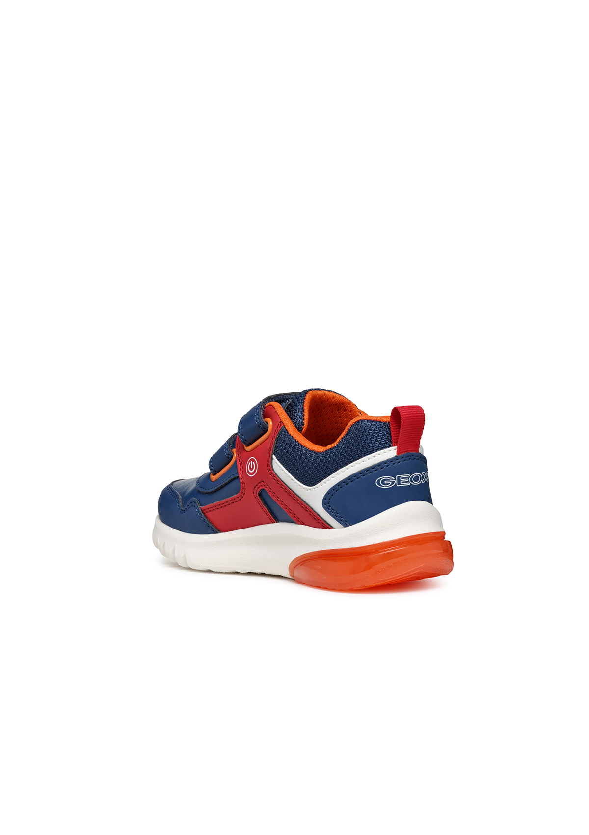 Geox Junior Boys Trainer CIBERDRON Lights-Up Avio/Red