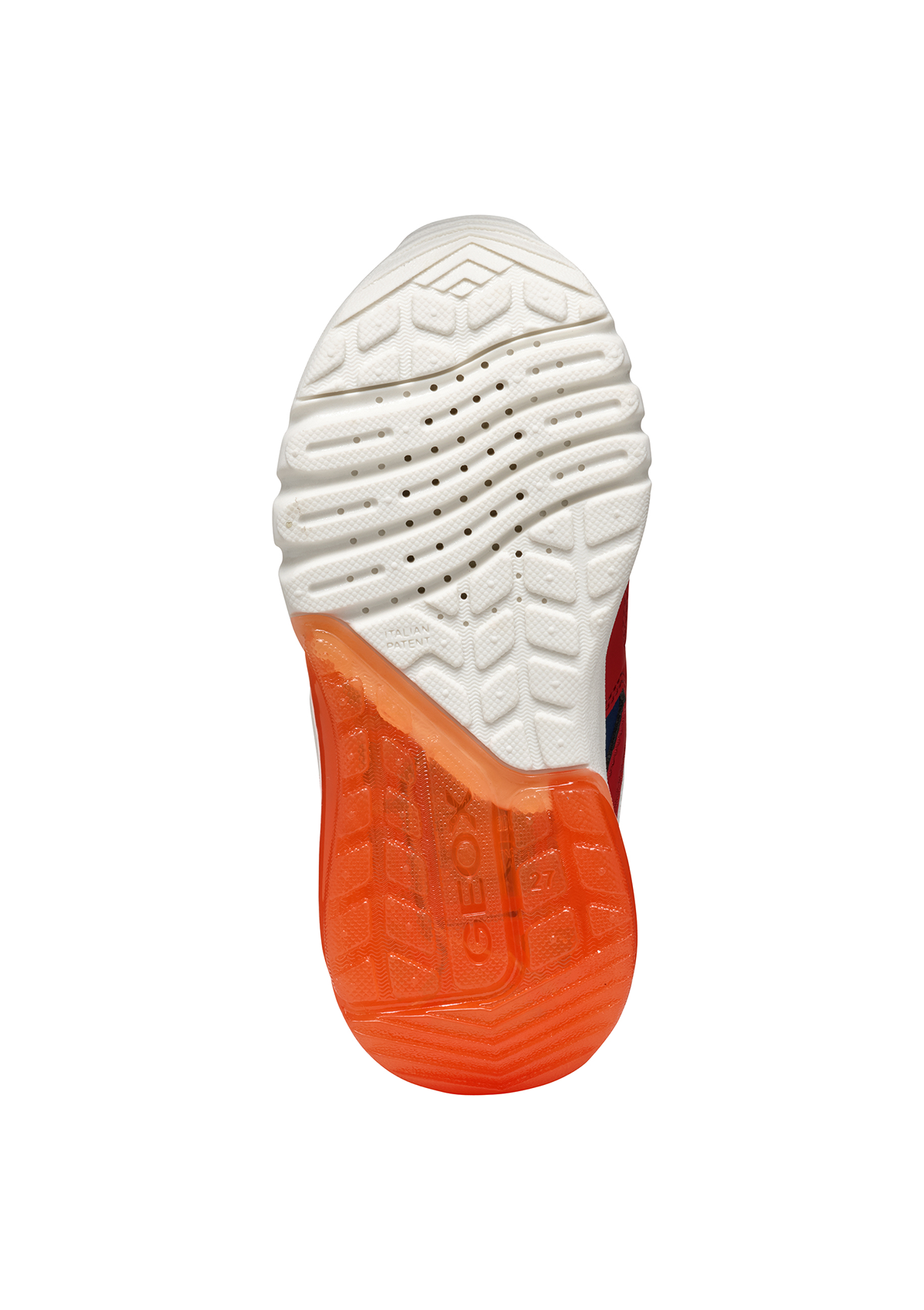 Geox Junior Boys Trainer CIBERDRON Lights-Up Avio/Red