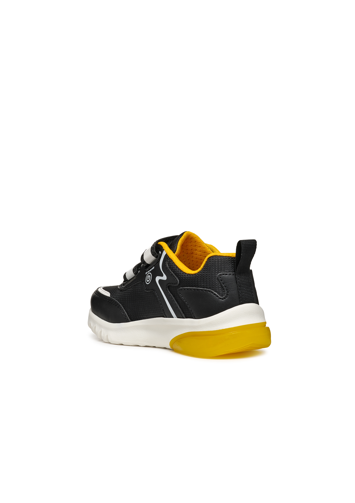 Geox Junior Boys Trainer CIBERDRON Lights-Up Super Mario Black/Yellow