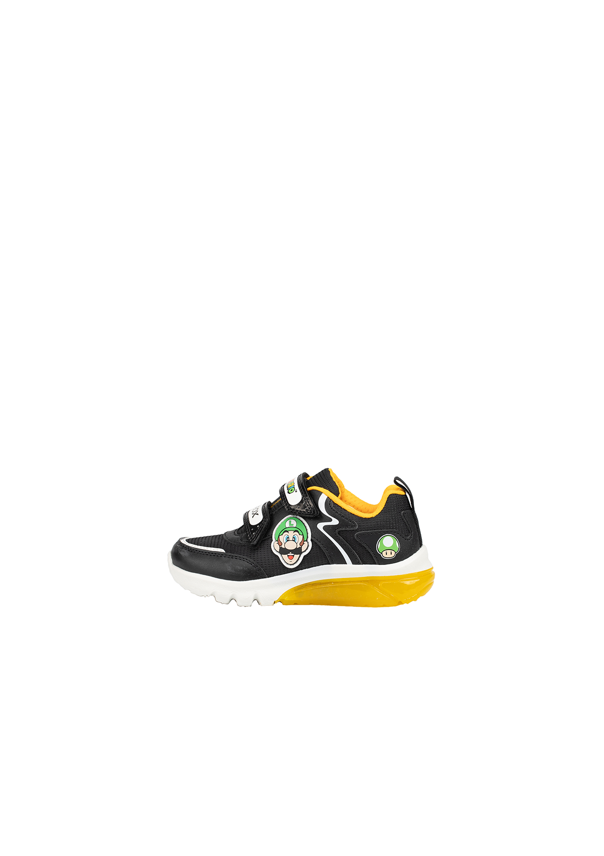 Geox Junior Boys Trainer CIBERDRON Lights-Up Super Mario Black/Yellow