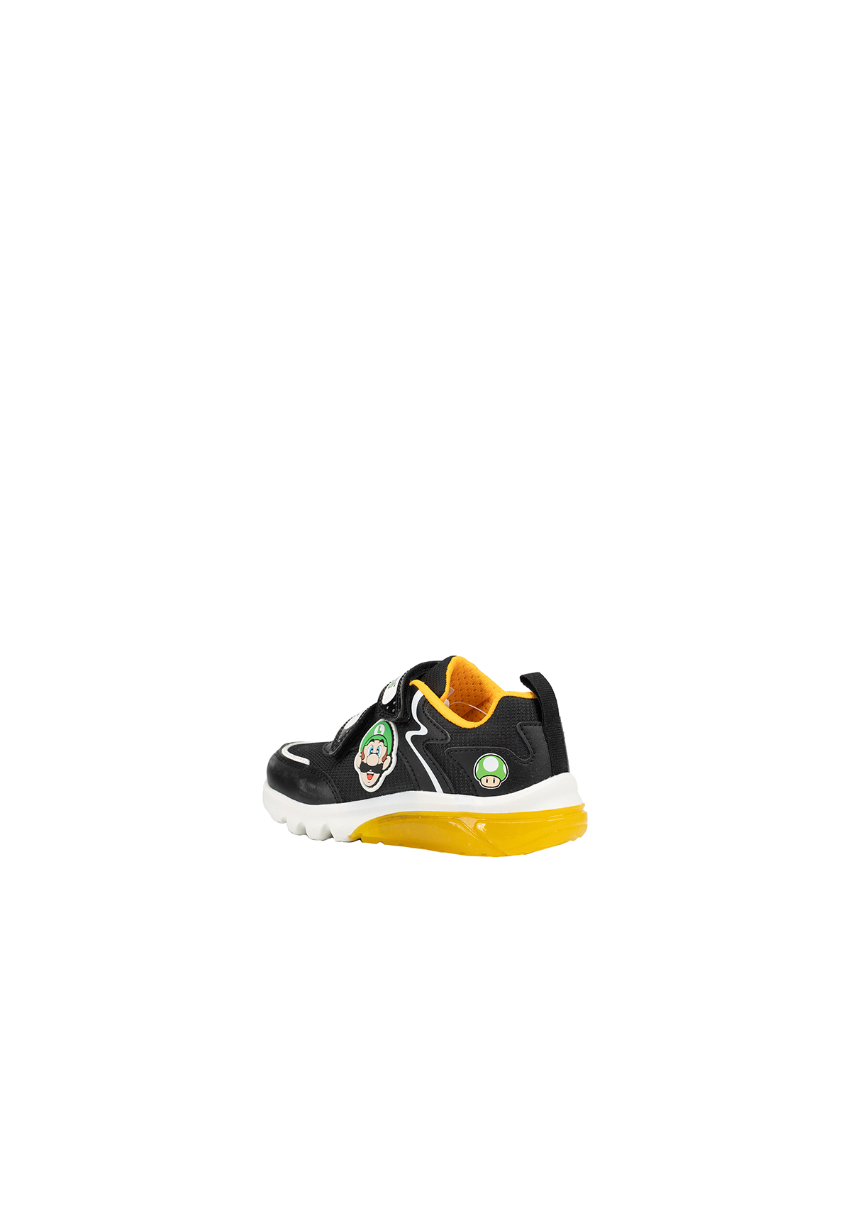 Geox Junior Boys Trainer CIBERDRON Lights-Up Super Mario Black/Yellow