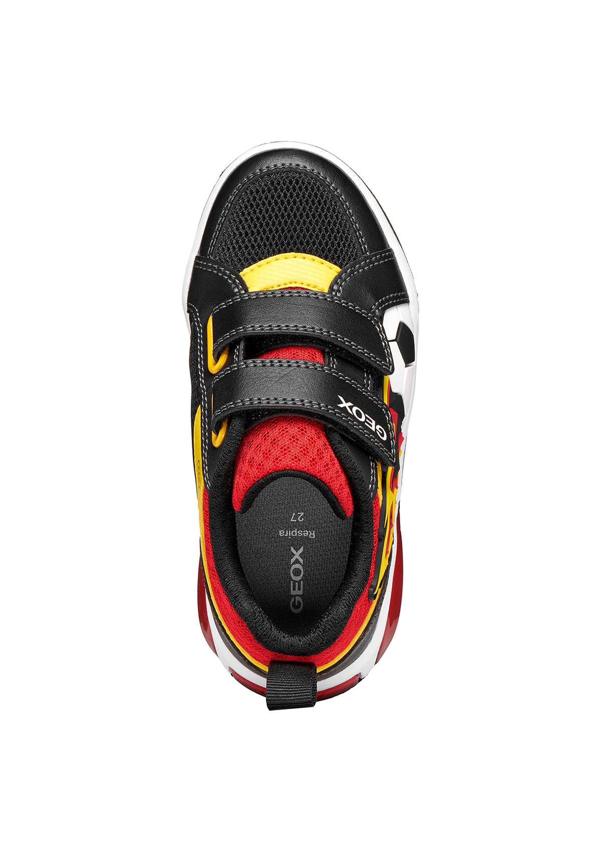 Geox Junior Boys Trainer flame INEK Black Yellow