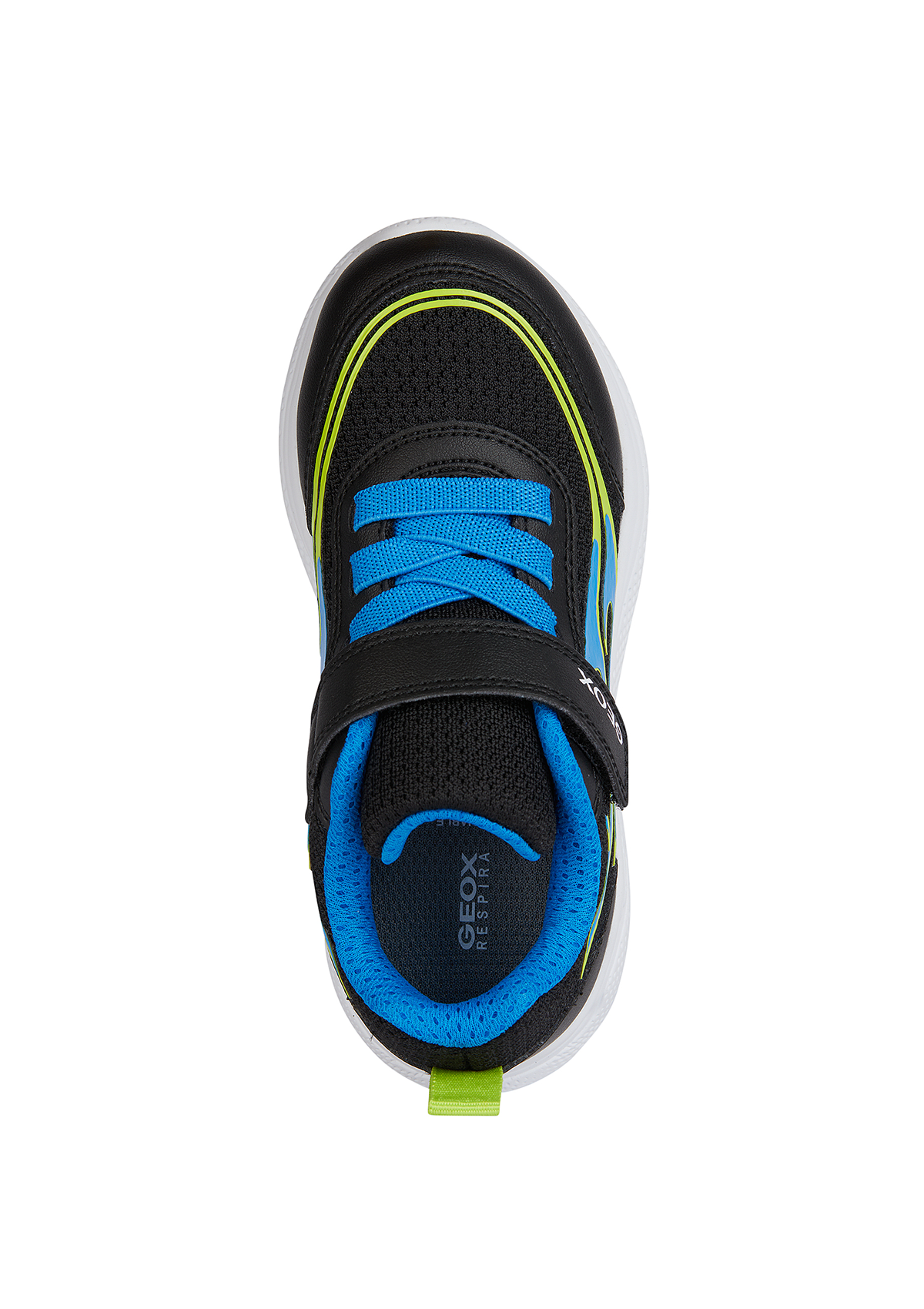 Geox Junior Boys Trainer SPRINTYE Black Lt Blue