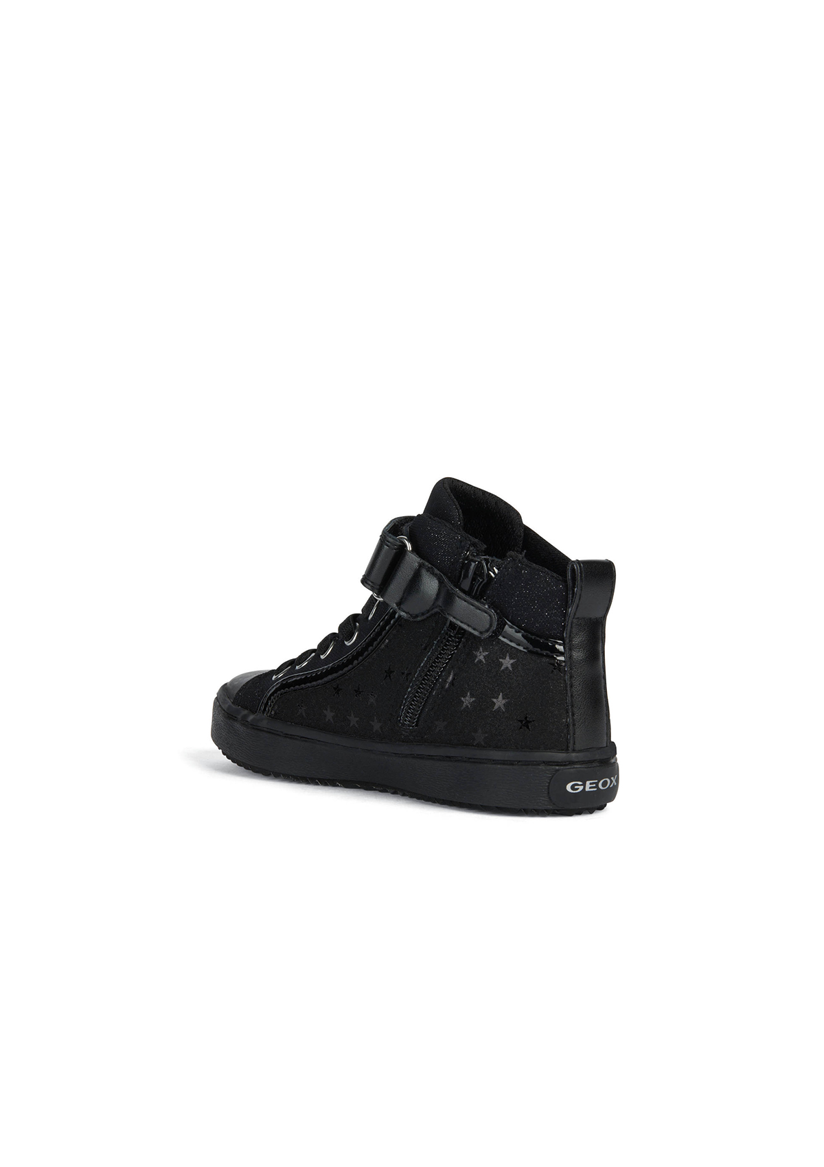 Geox Girls School Shoes KALISPERA Black Stars