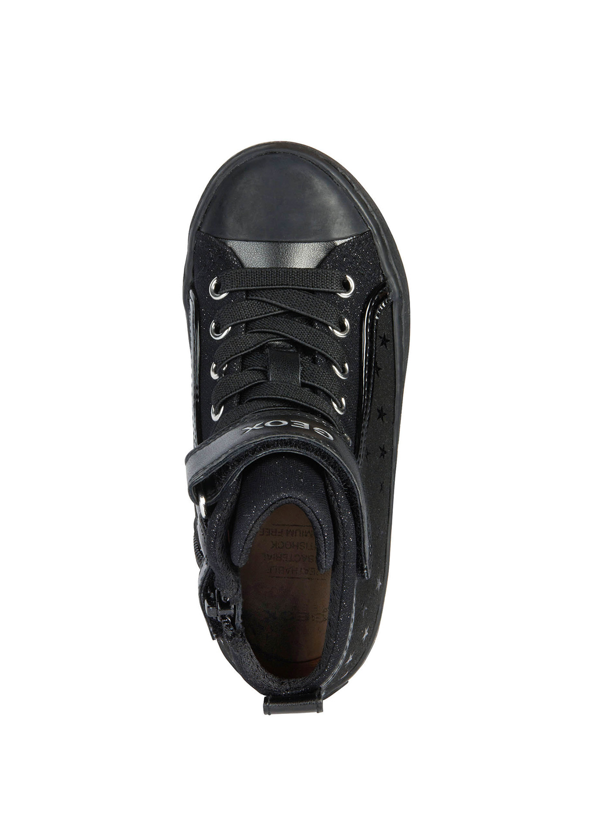Geox Girls School Shoes KALISPERA Black Stars