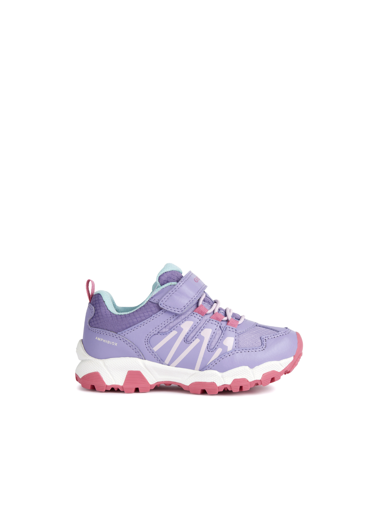 Geox Girls Trainers Magnetar Abx Dark Lilac Fuchsia