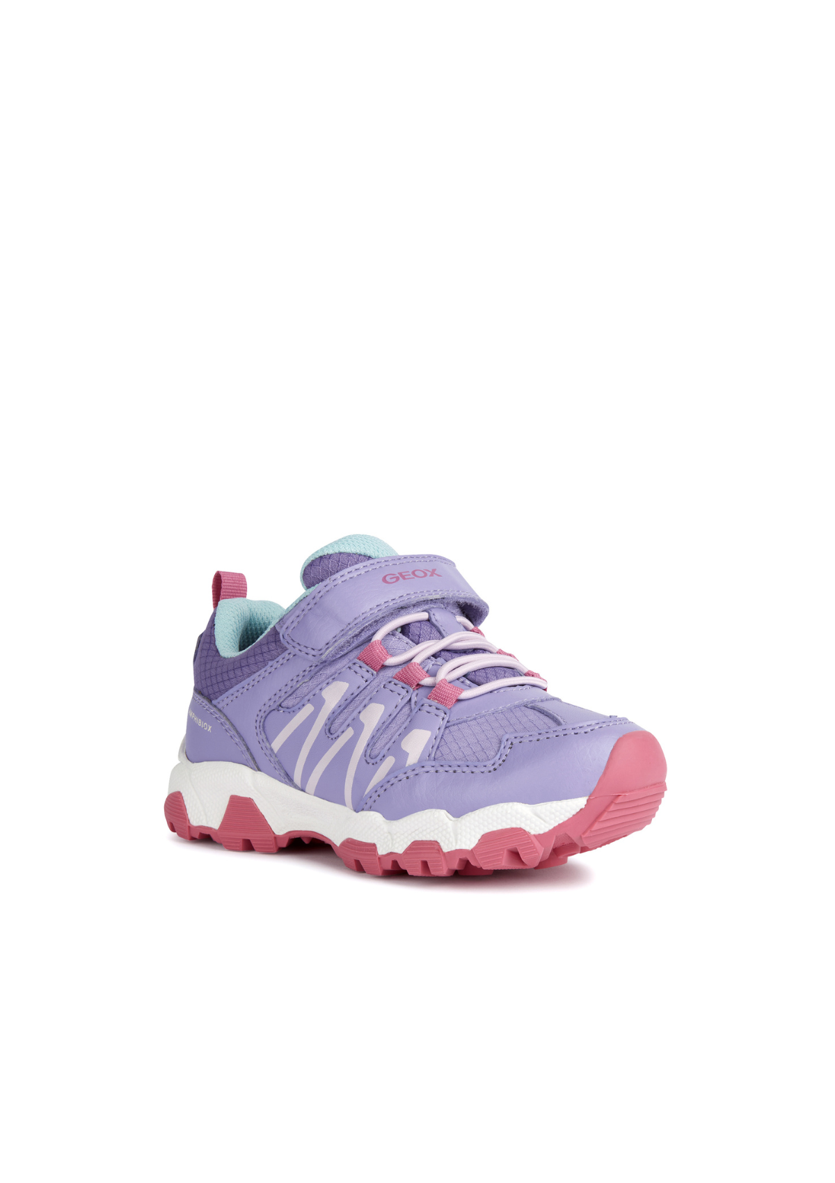 Geox Girls Trainers Magnetar Abx Dark Lilac Fuchsia