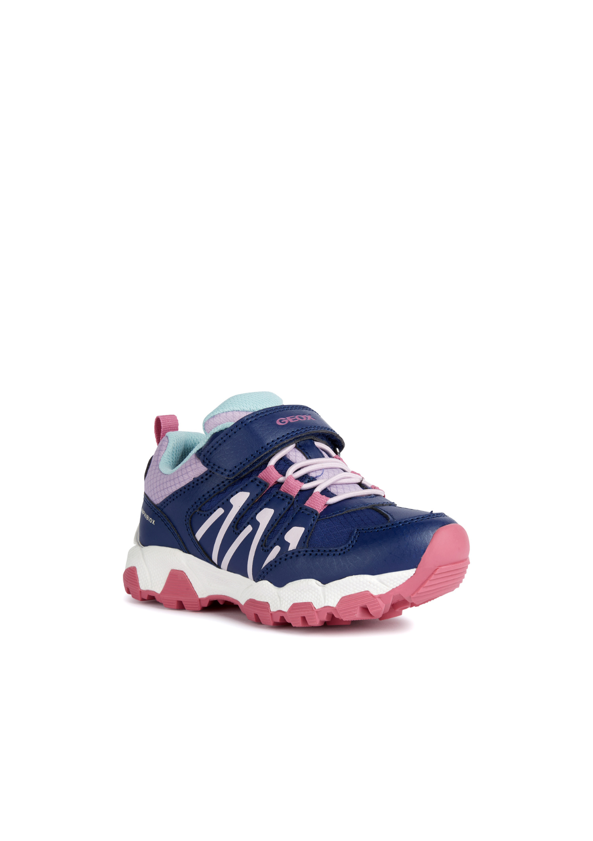 Geox Girls Trainers Magnetar Abx Navy Lilac