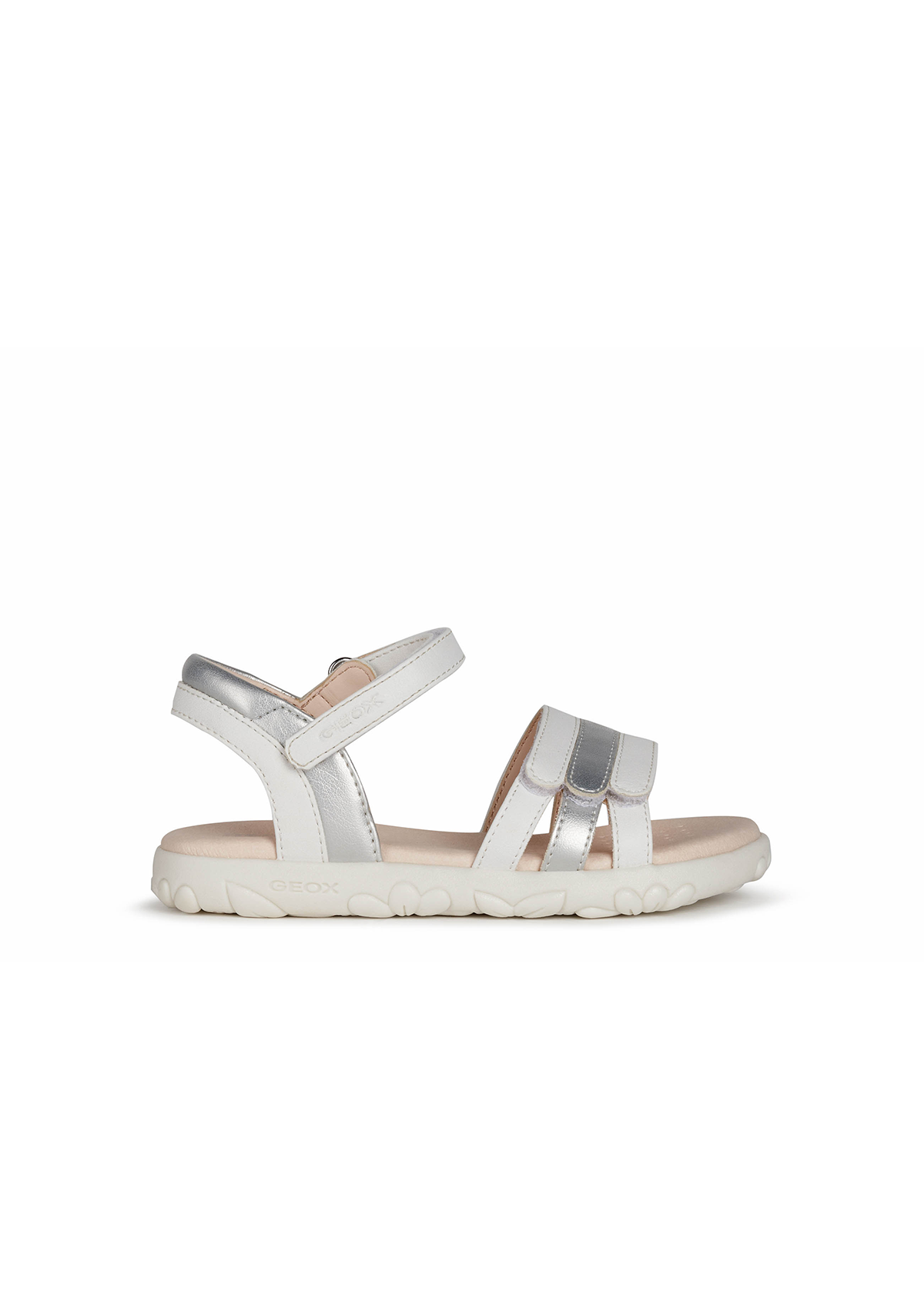 Geox Girls Sandals HAITI White Silver