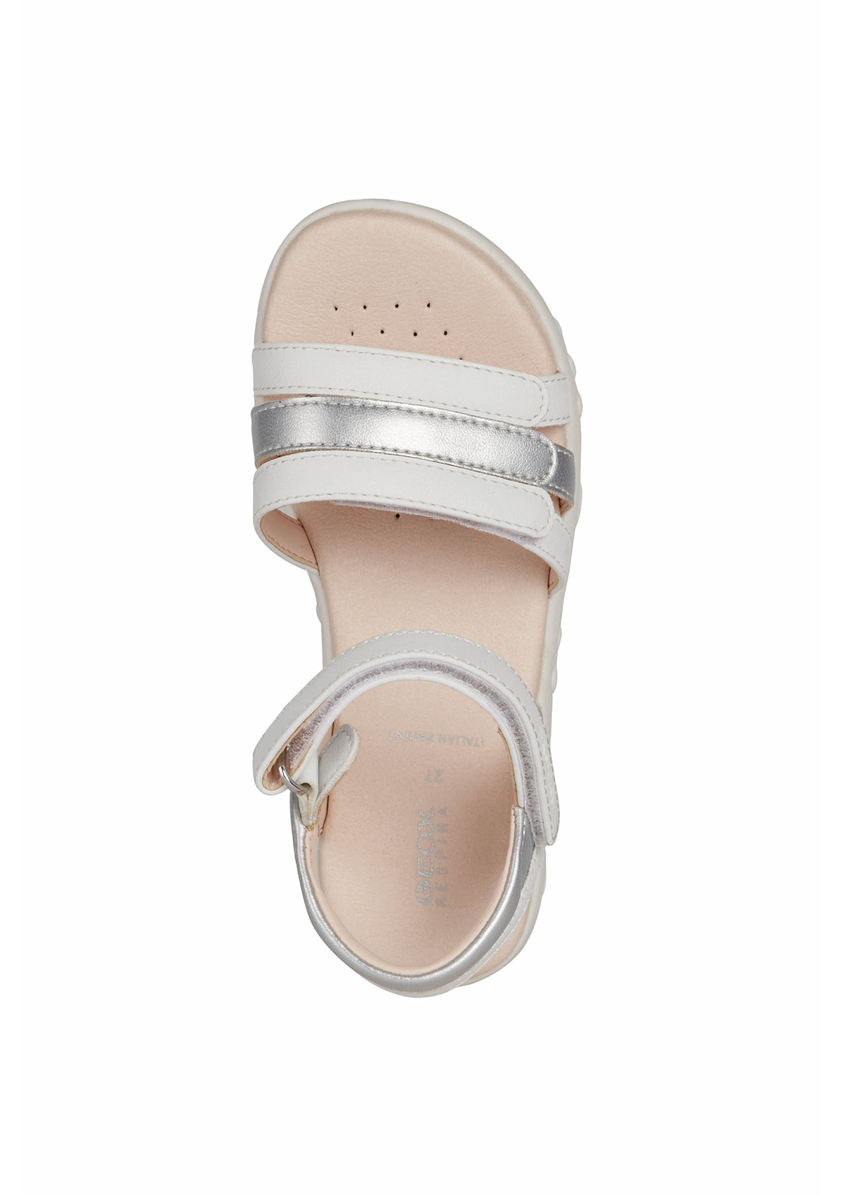 Geox Girls Sandals HAITI White Silver
