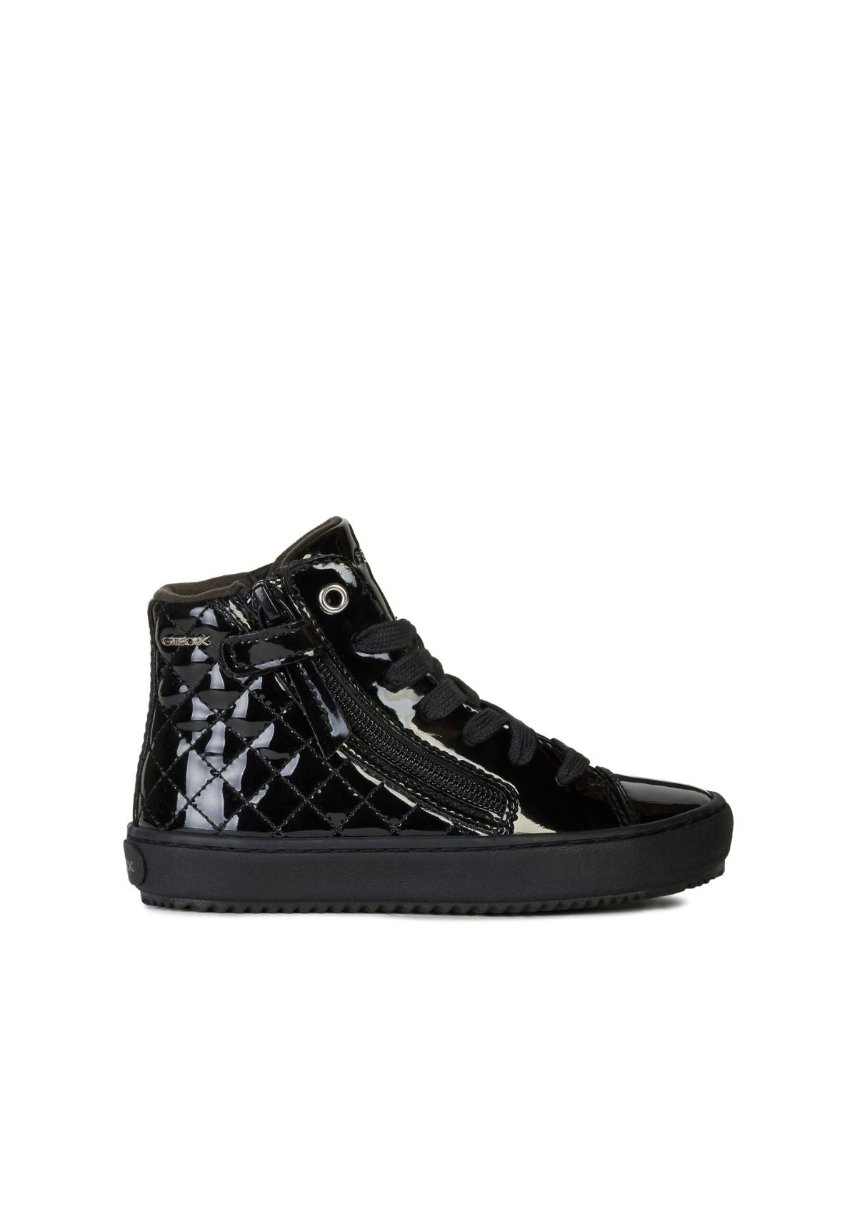 Geox Girls School Shoes KALISPERA Black side