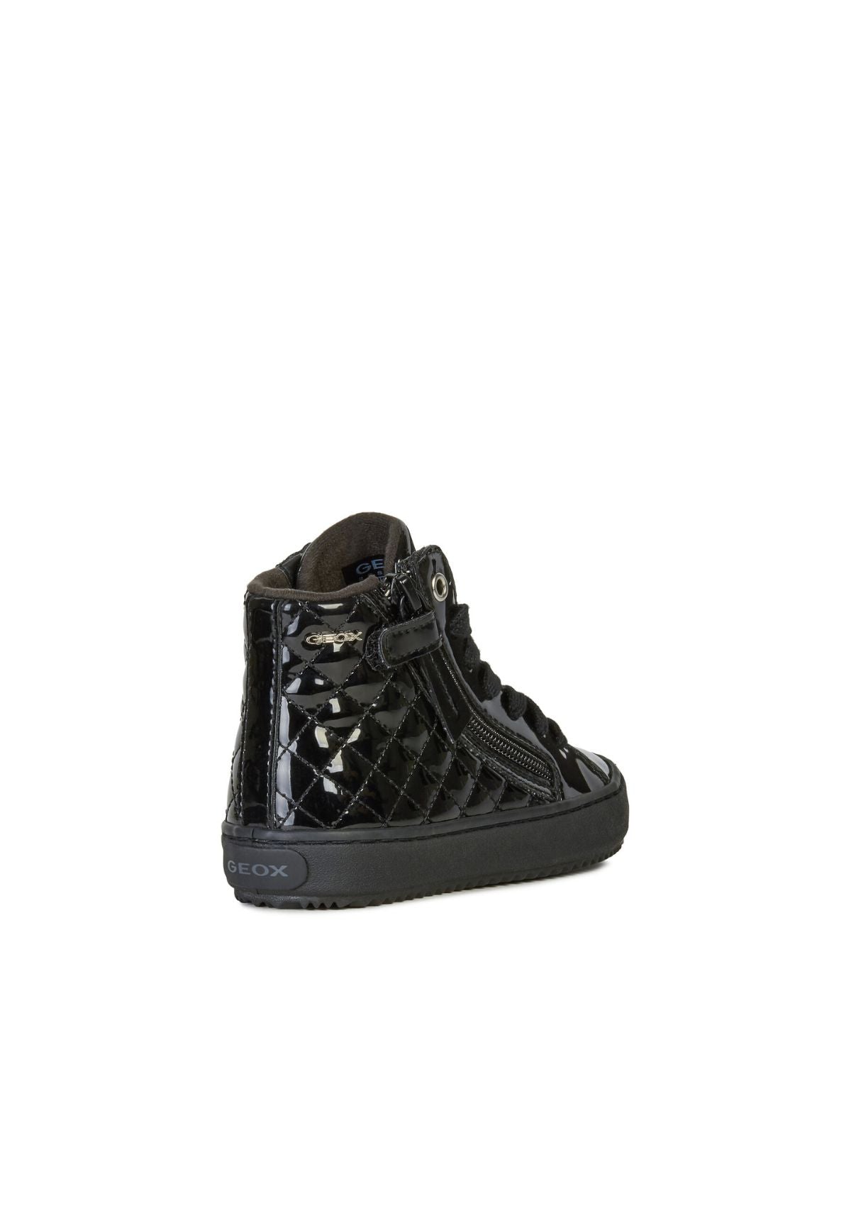 Geox Girls School Shoes KALISPERA Black side back