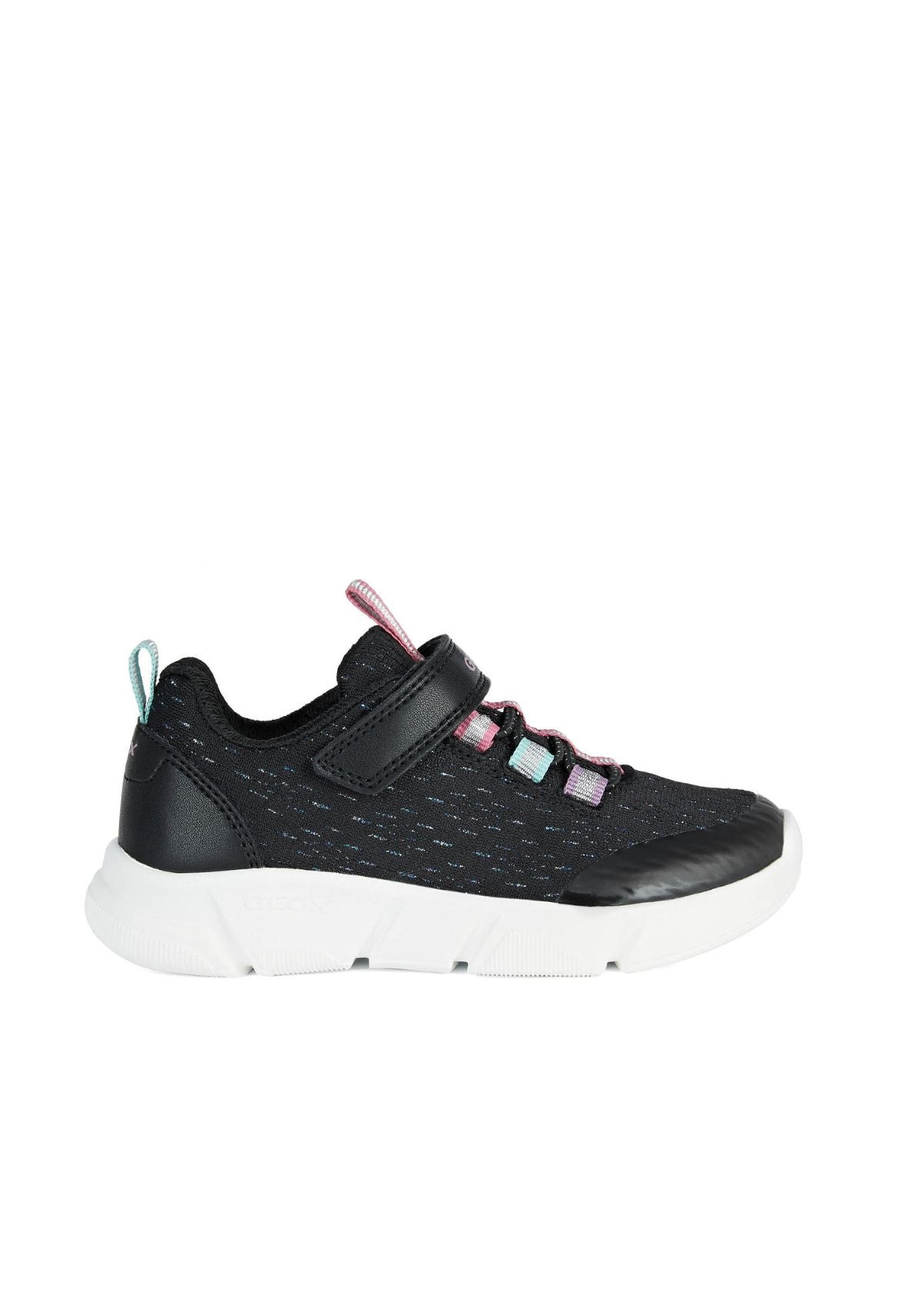 Geox Girls Trainers ARIL Black Multicolour side
