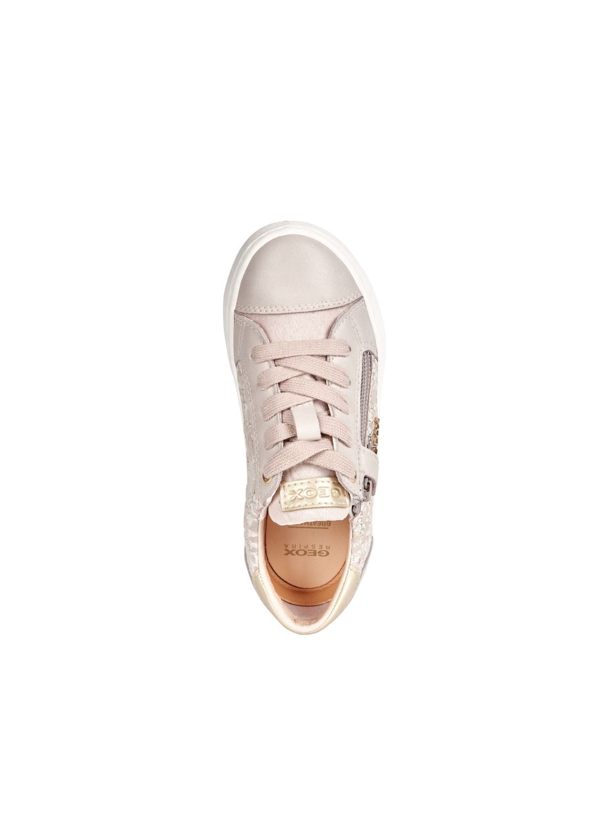 Geox Girls Trainers KILWI Metallic Pink Up