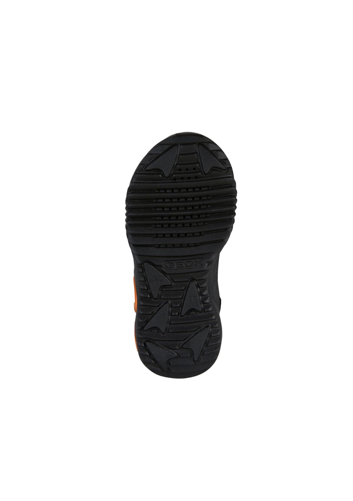 Geox Junior Boys Trainers ASSISTER Black Orange sole