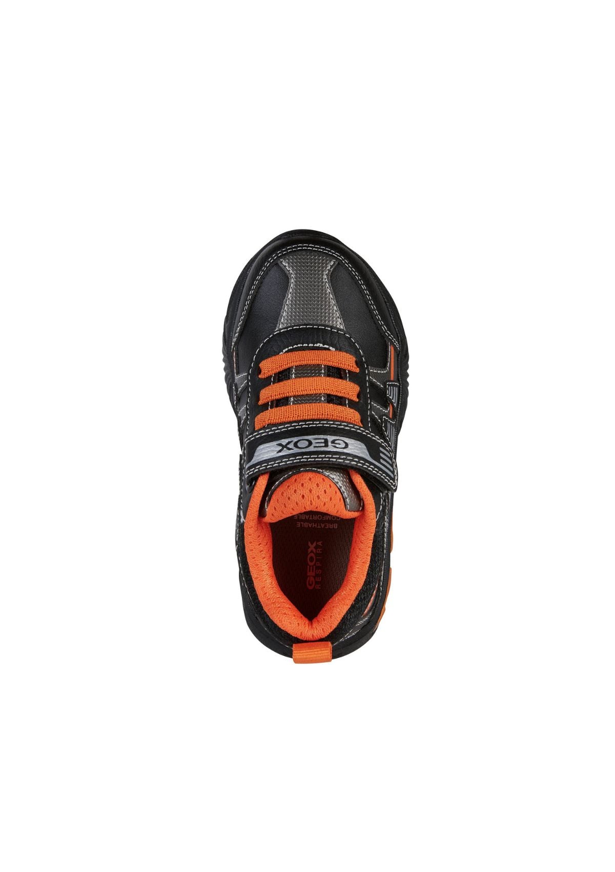 Geox Junior Boys Trainers ASSISTER Black Orange up