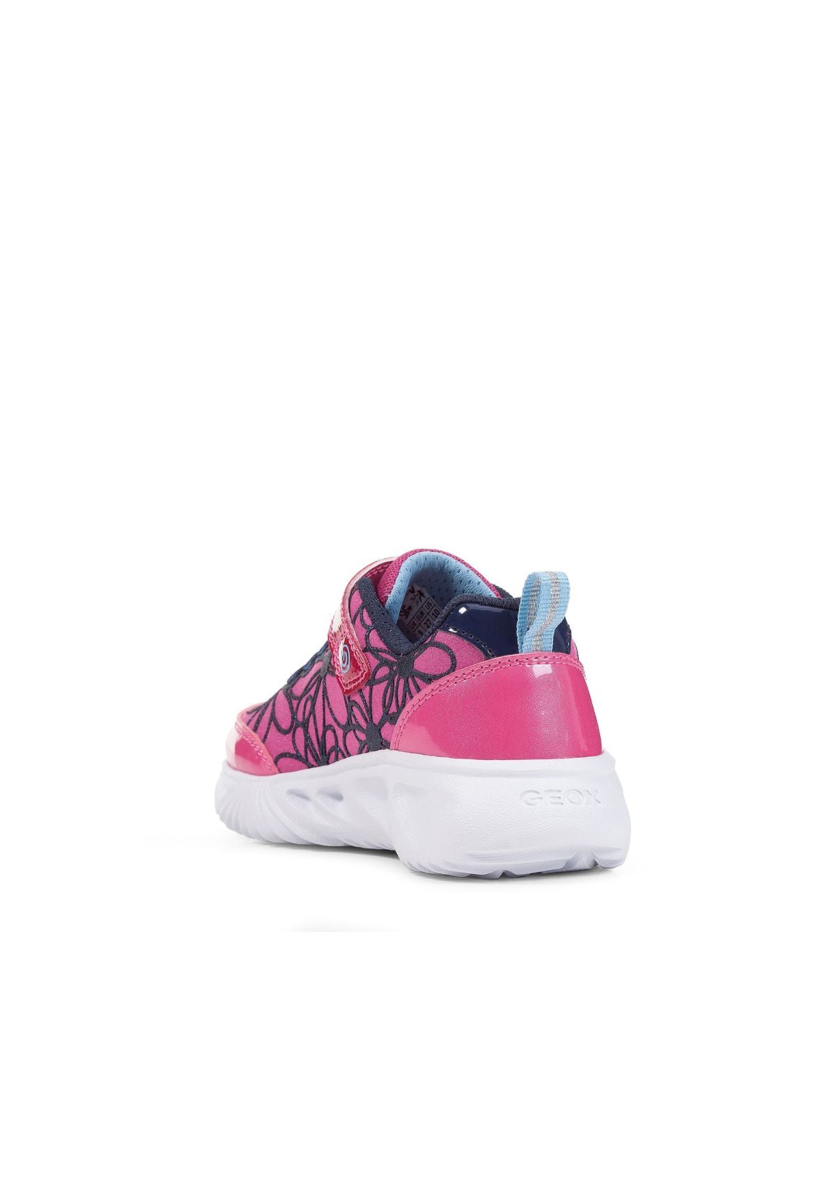 Geox Junior Girls ASSISTER Fuchsia Navy back