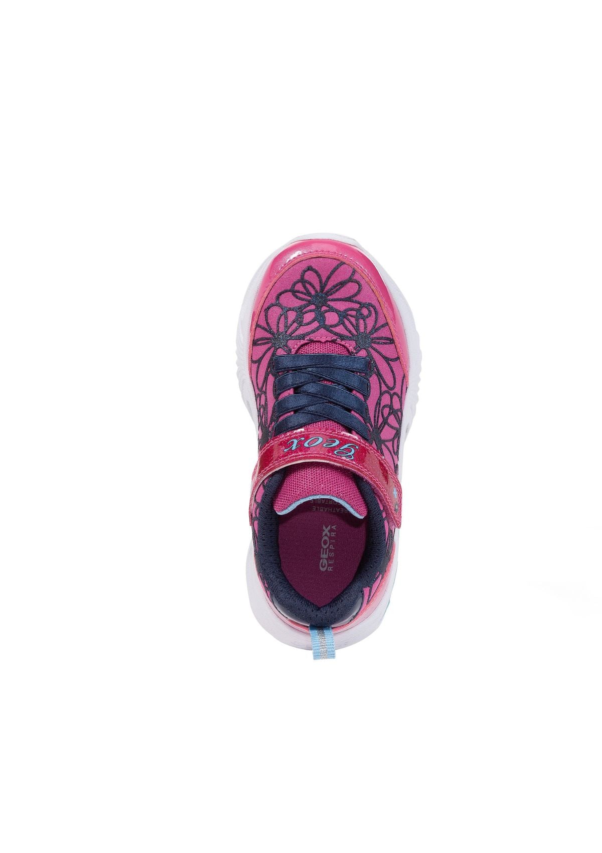 Geox Junior Girls ASSISTER Fuchsia Navy Up